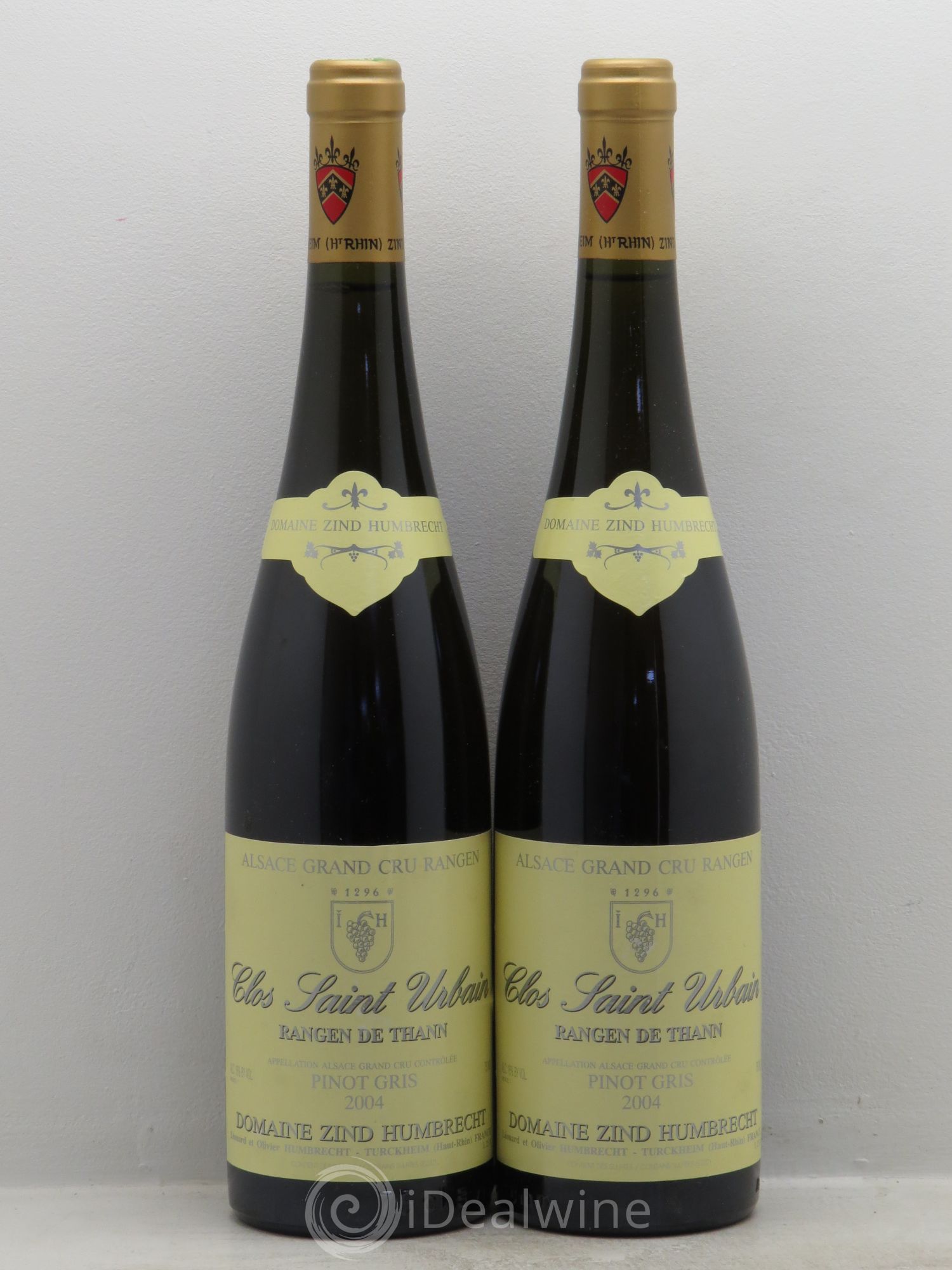 Alsace Pinot Gris Grand Cru Rangen de Thann Clos Saint-Urbain Zind-Humbrecht (Domaine) Clos St Urbain 2004 - Posten von 2 Flaschen - 0