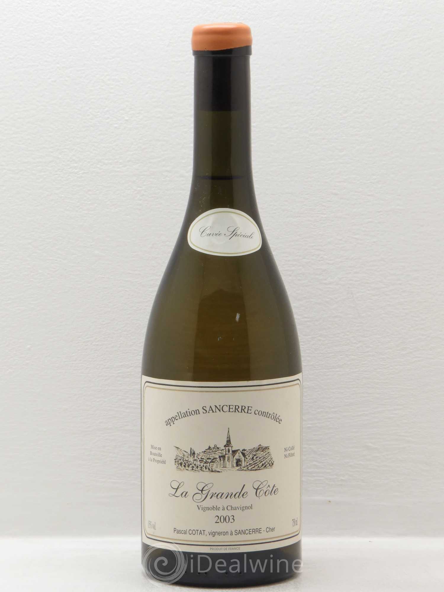 Sancerre La grande cote Pascal Cotat Cuvée spéciale 2003 - Posten von 1 Flasche - 0