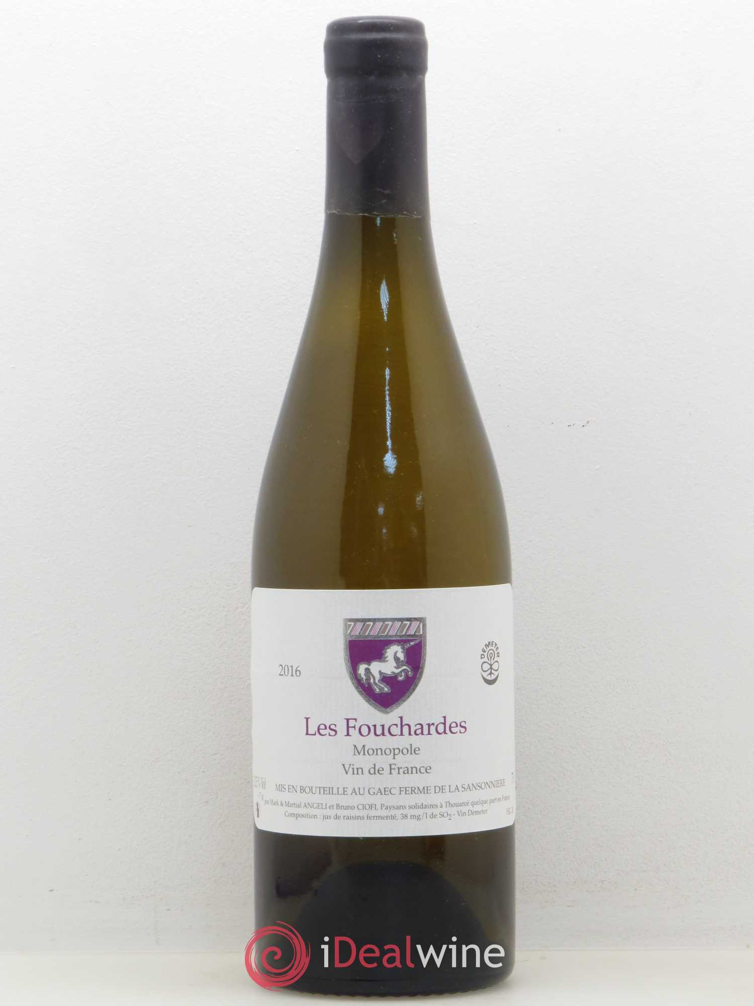 Vin de France Les Fouchardes Mark Angeli (Domaine) - Ferme de la Sansonnière 2016 - Lot de 1 bouteille - 0