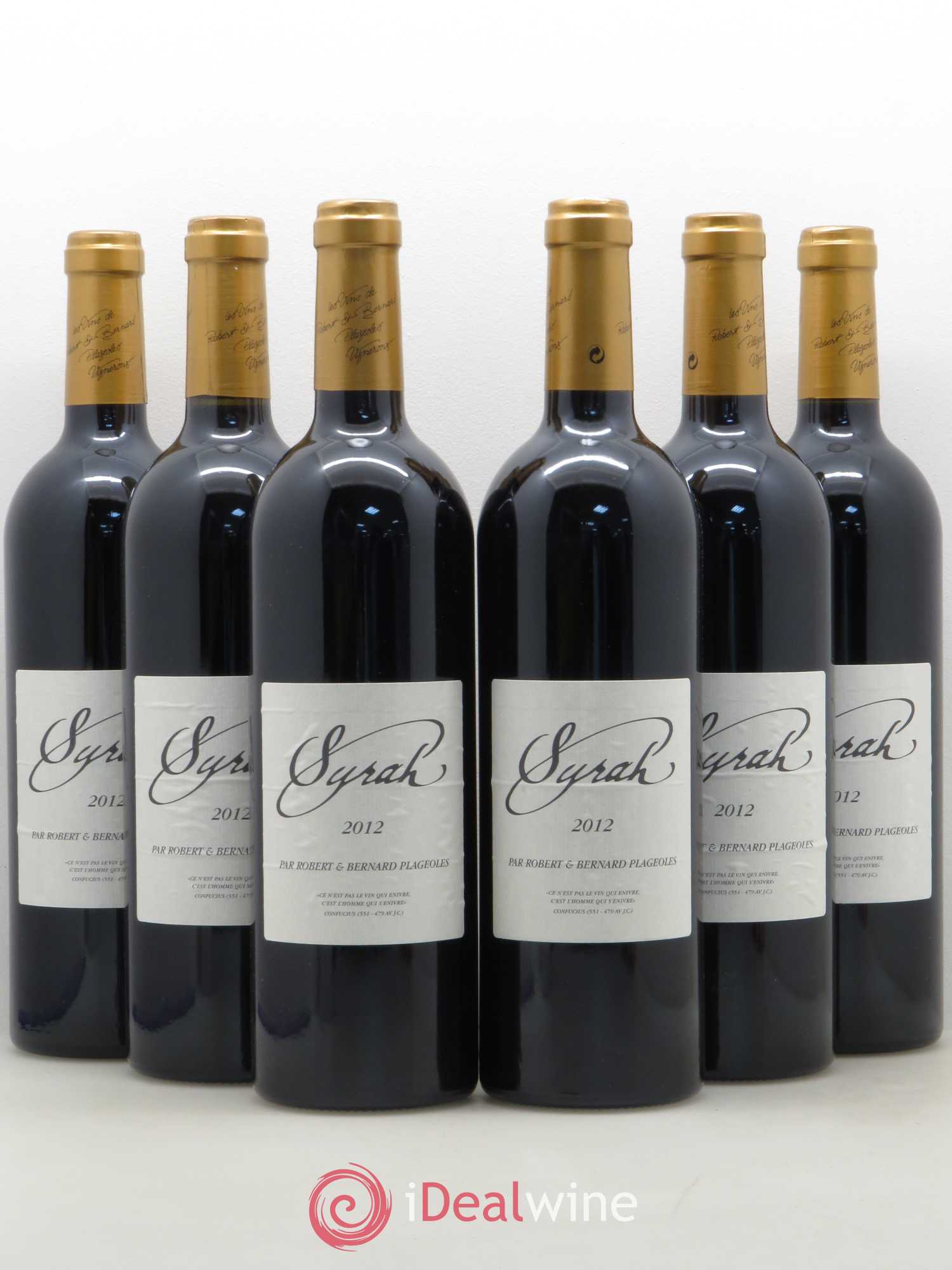 Sud-Ouest Gaillac Domaine Plageoles Syrah (sans prix de réserve) 2012 - Posten von 6 Flaschen - 0