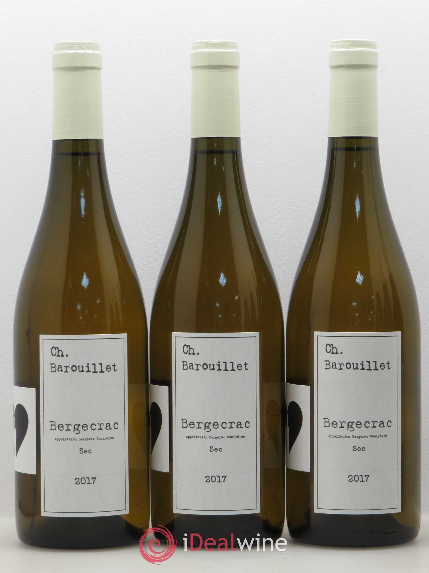 Bergerac Château Barouillet Bergecrac  (sans prix de réserve) 2017 - Lot de 6 bouteilles - 1