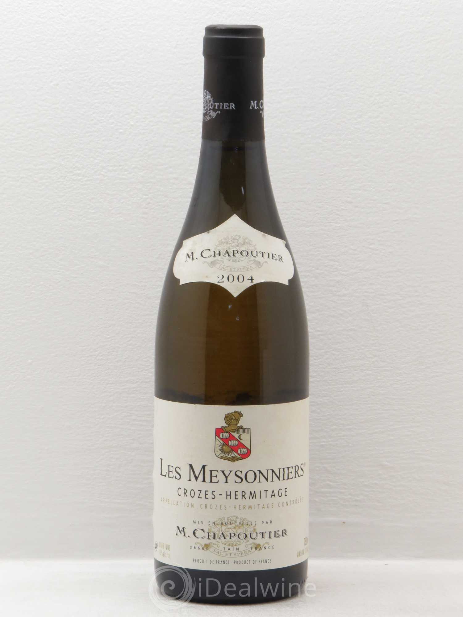 Crozes-Hermitage Les Meysonniers Chapoutier 2004 - Posten von 1 Flasche - 0
