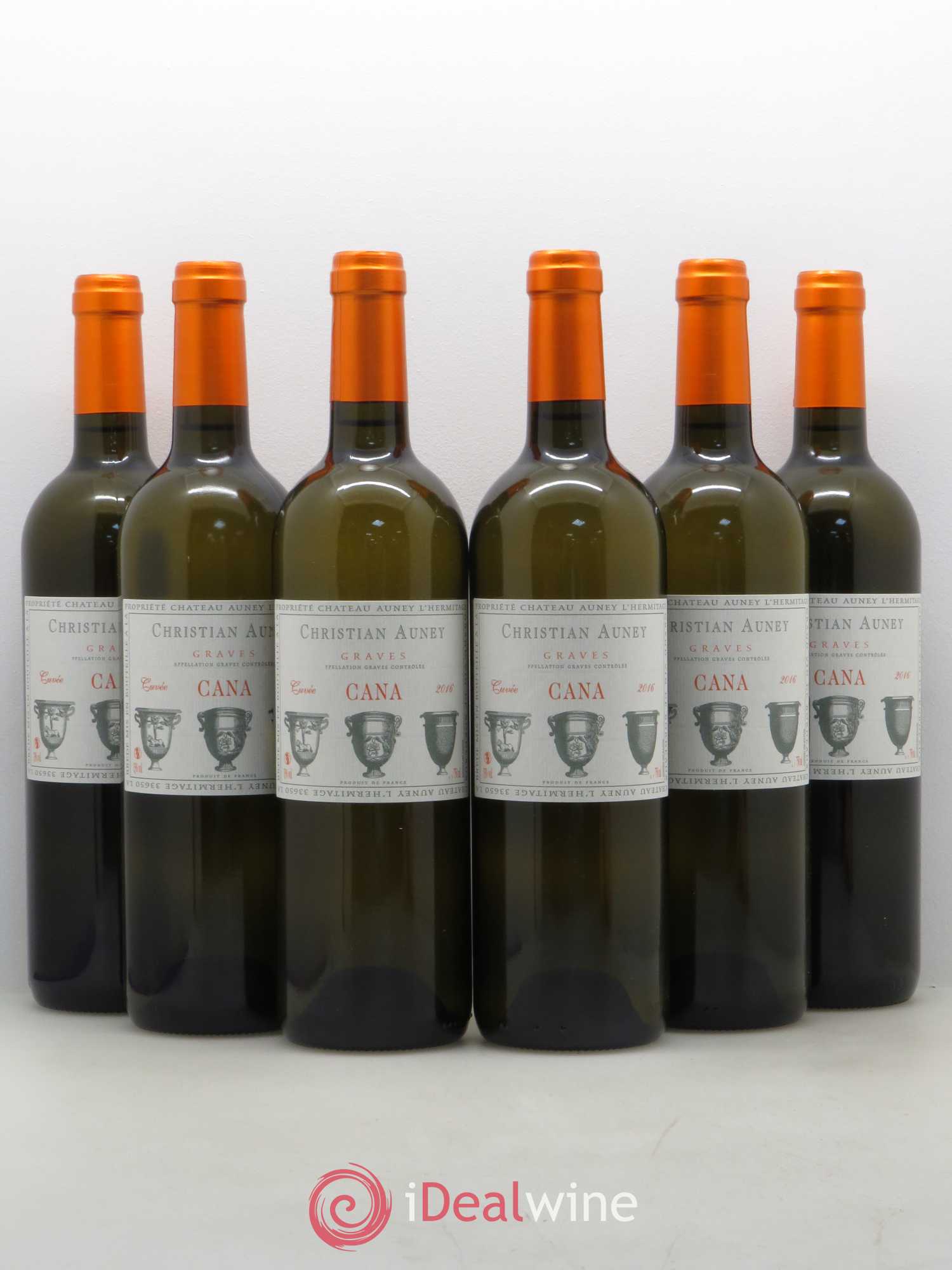Graves Château Auney L'Hermitage (sans prix de réserve) 2016 - Posten von 6 Flaschen - 0