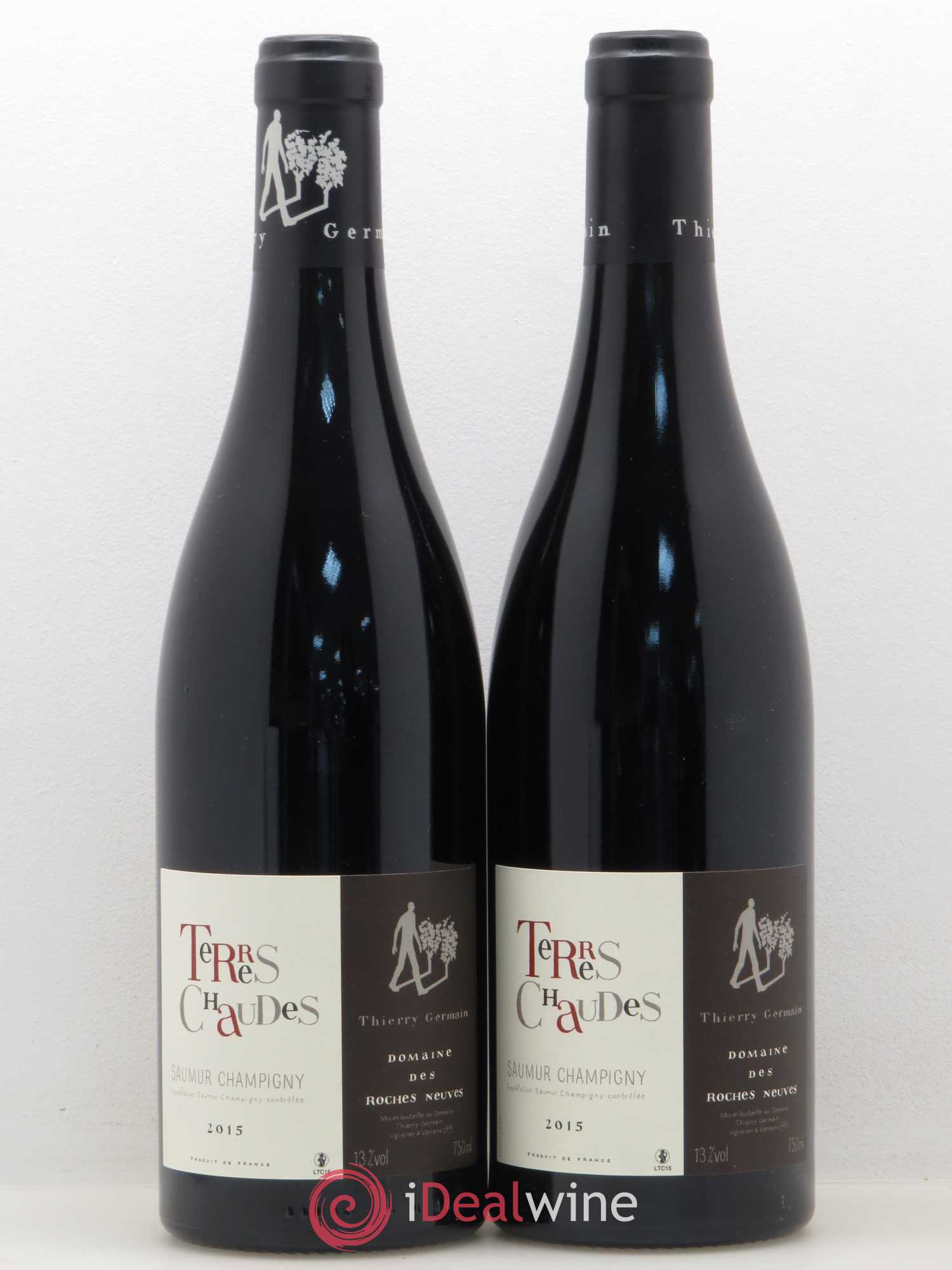Saumur-Champigny Terres Chaudes Domaine des Roches Neuves - Thierry Germain 2015 - Lot de 2 bouteilles - 0