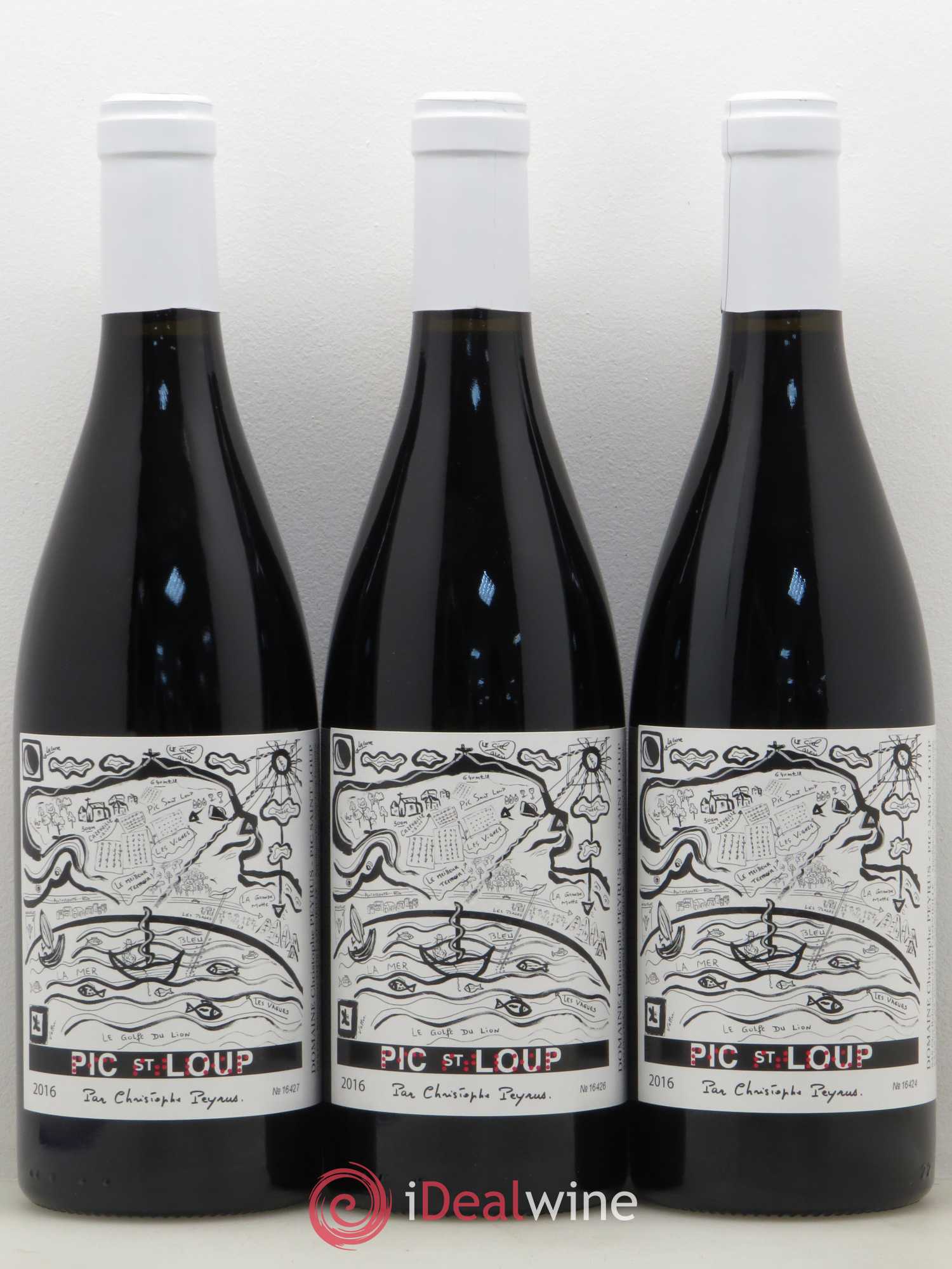 Pic Saint-Loup Clos des Reboussiers (sans prix de réserve) 2016 - Lot de 3 bouteilles - 0