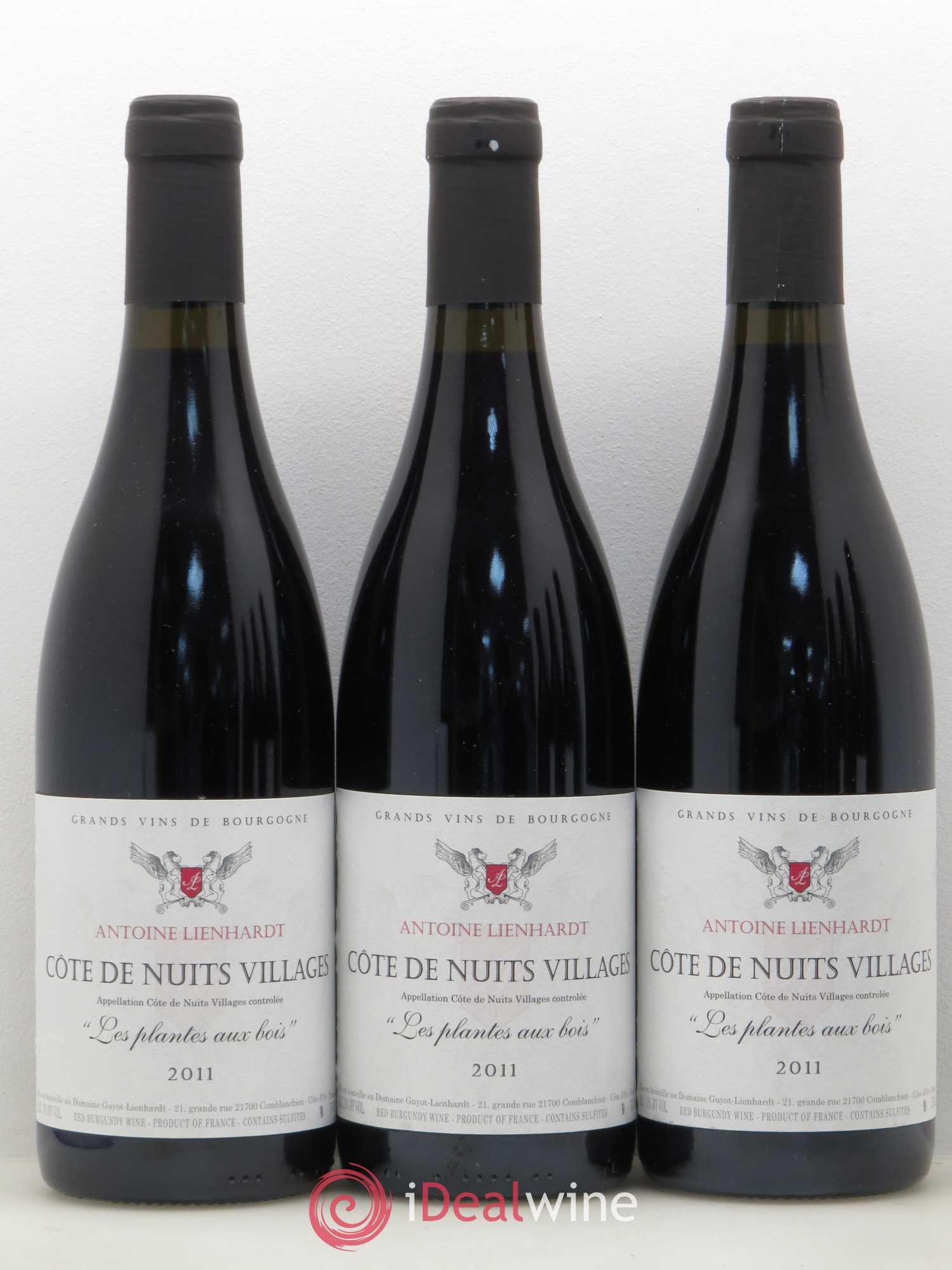 Côte de Nuits-Villages Les Plantes aux Bois Antoine Lienhardt 2011 - Posten von 6 Flaschen - 1