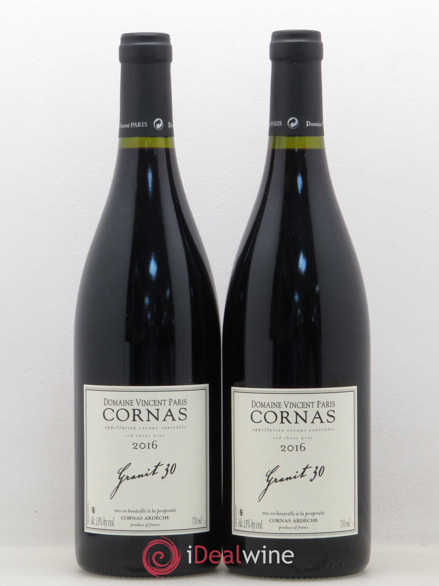 Cornas Granit 30 Vincent Paris 2016 - Lot de 2 bouteilles - 0