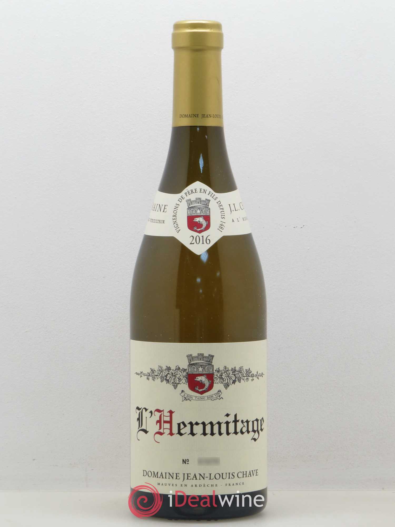 Hermitage Jean-Louis Chave (sans prix de réserve) 2016 - Lot de 1 bouteille - 0