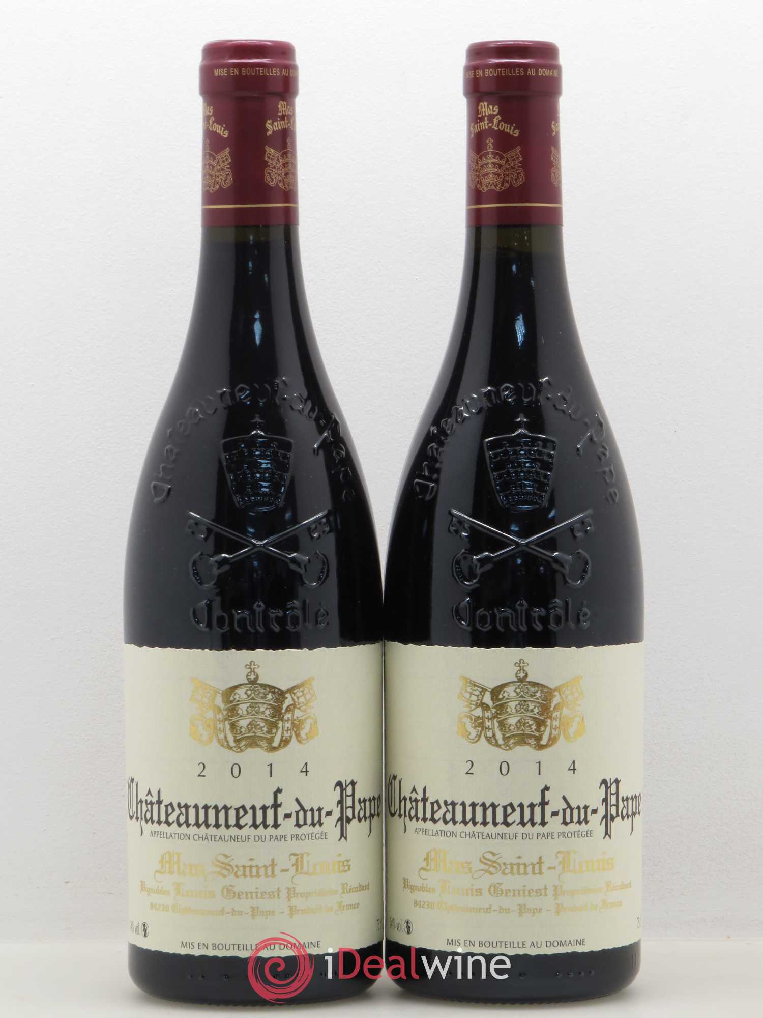Châteauneuf-du-Pape Mas Saint Louis 2014 - Lot de 2 bouteilles - 0