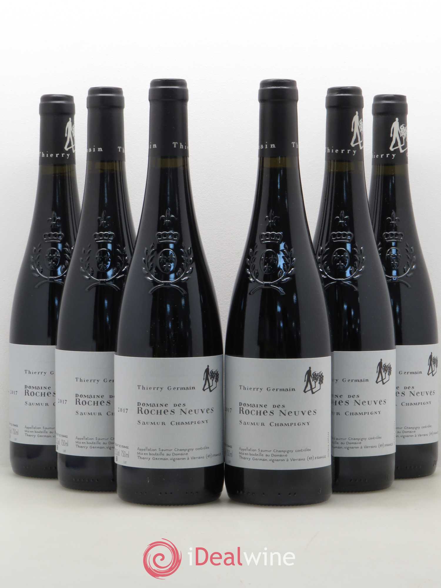 Saumur-Champigny Domaine des Roches Neuves - Thierry Germain (sans prix de réserve) 2017 - Lot de 6 bouteilles - 0
