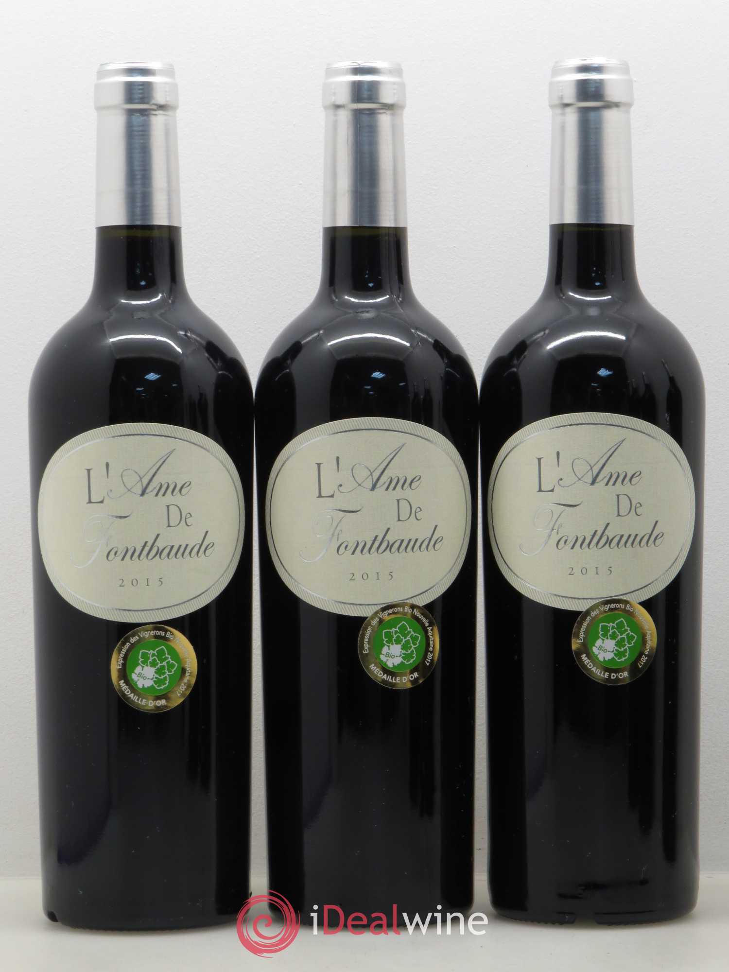 Castillon-Côtes-de-Bordeaux (Côtes-de-Castillon) Château Fontbaude Ame de Fontbaude (sans prix de réserve) 2015 - Posten von 6 Flaschen - 2