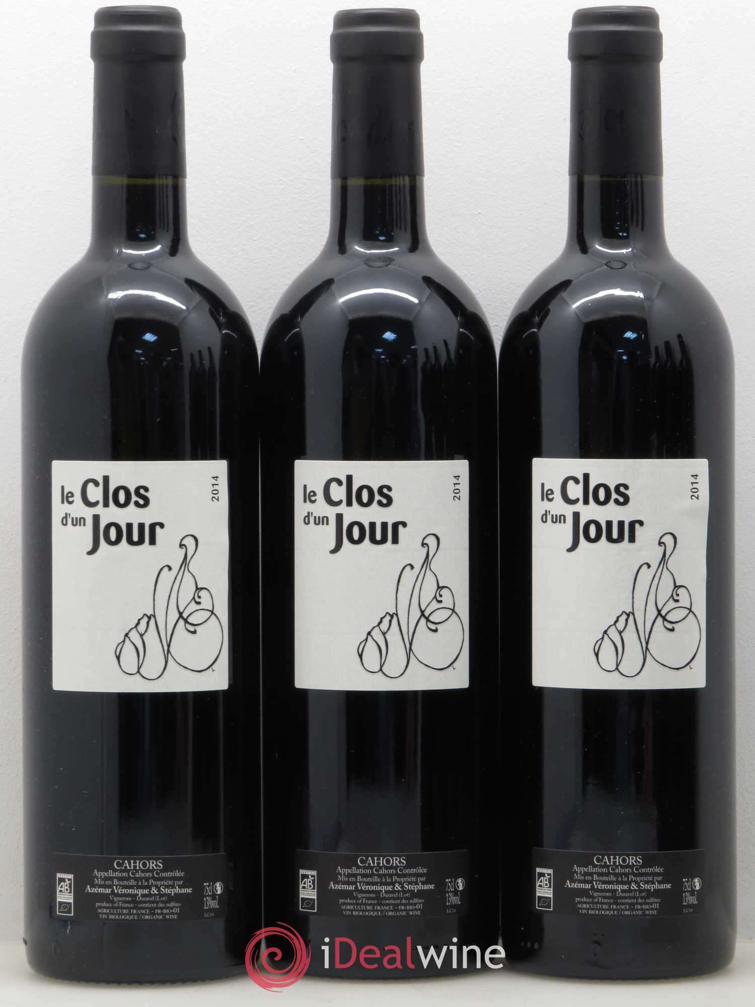 Cahors Le Clos d'un jour 2014 - Lot de 6 bouteilles - 1