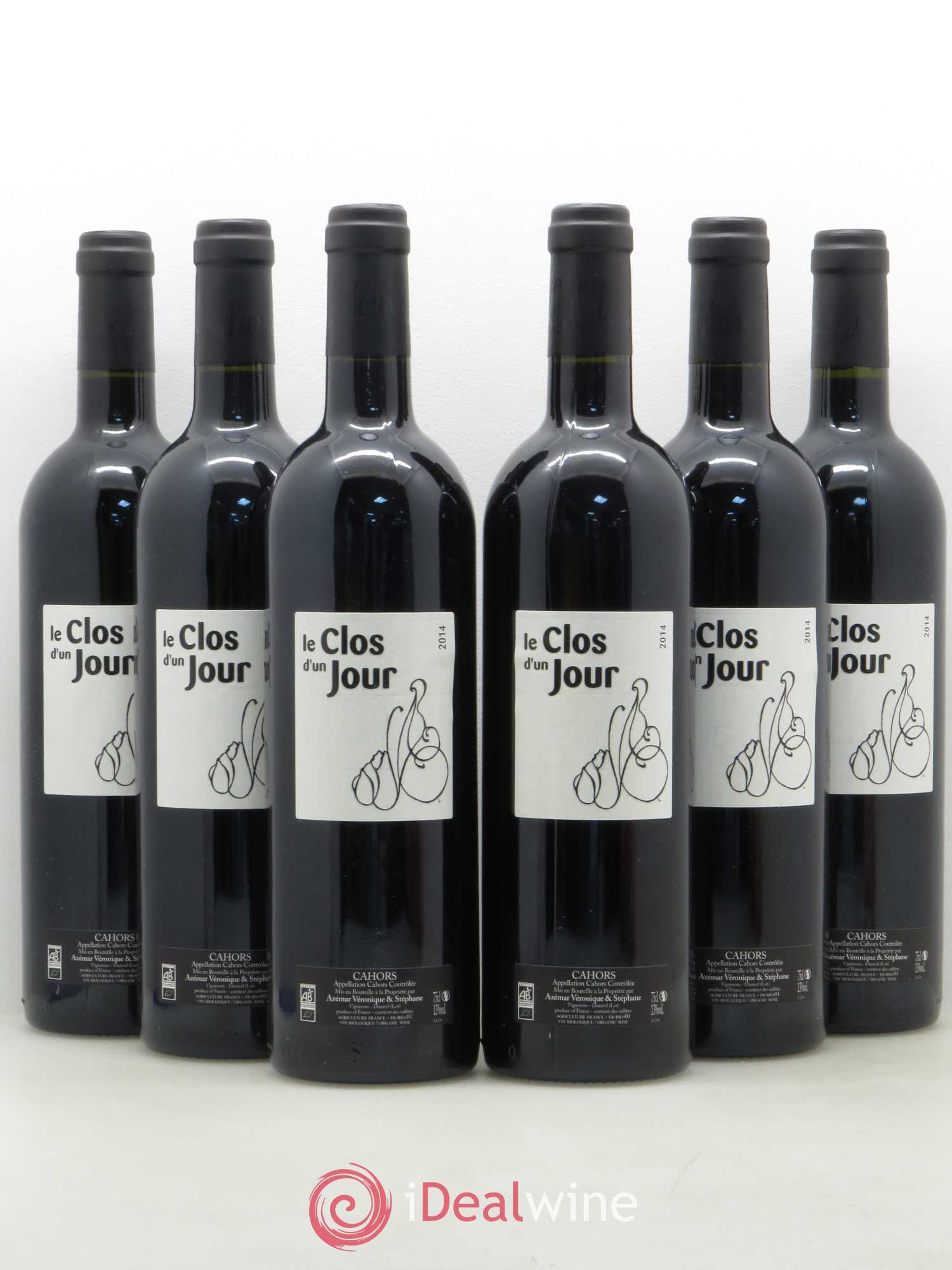Cahors Le Clos d'un jour 2014 - Lot de 6 bouteilles - 0