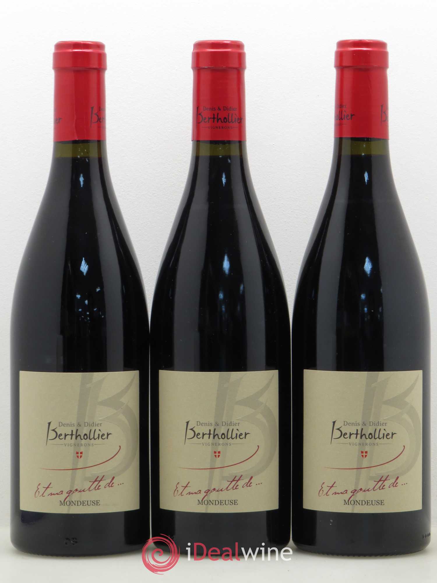 Vin de Savoie Mondeuse Et ma goutte de - Denis & Didier Berthollier (sans prix de réserve) 2017 - Posten von 3 Flaschen - 0