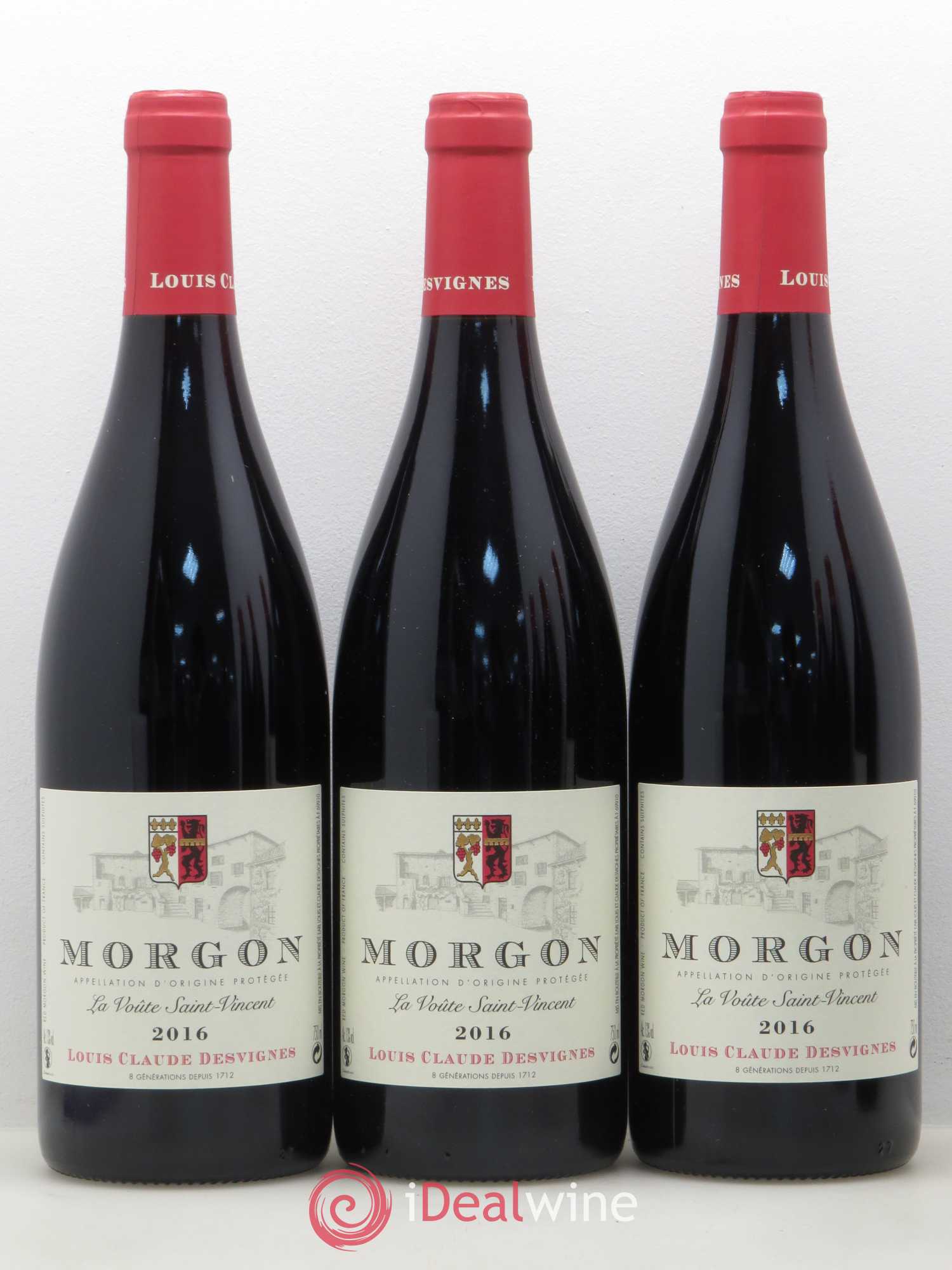 Morgon La Voûte Saint Vincent Louis-Claude Desvignes (sans prix de réserve) 2016 - Lot de 6 bouteilles - 2