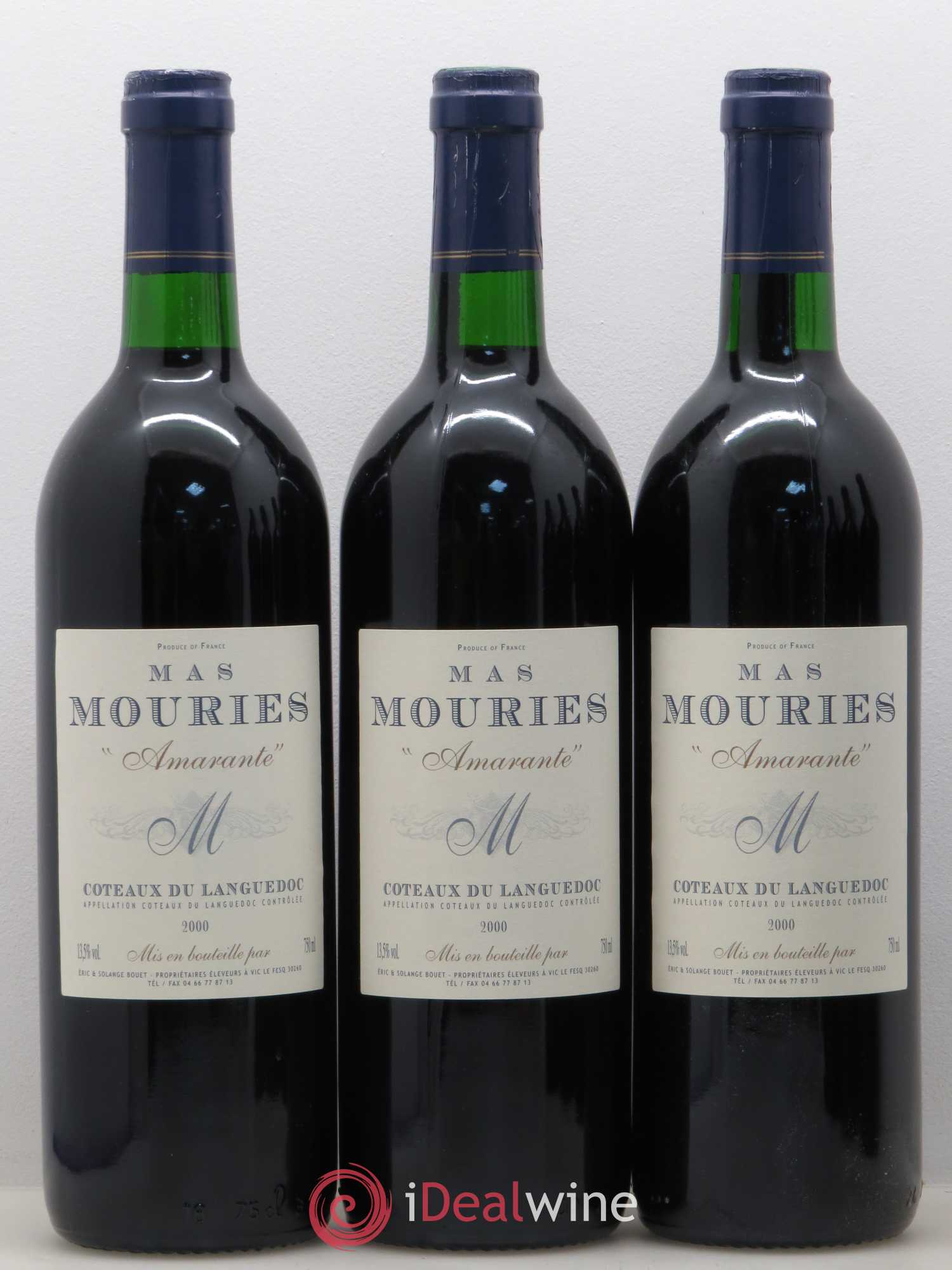 Languedoc Mas Mouriès Amarante (sans prix de réserve) 2000 - Posten von 6 Flaschen - 1