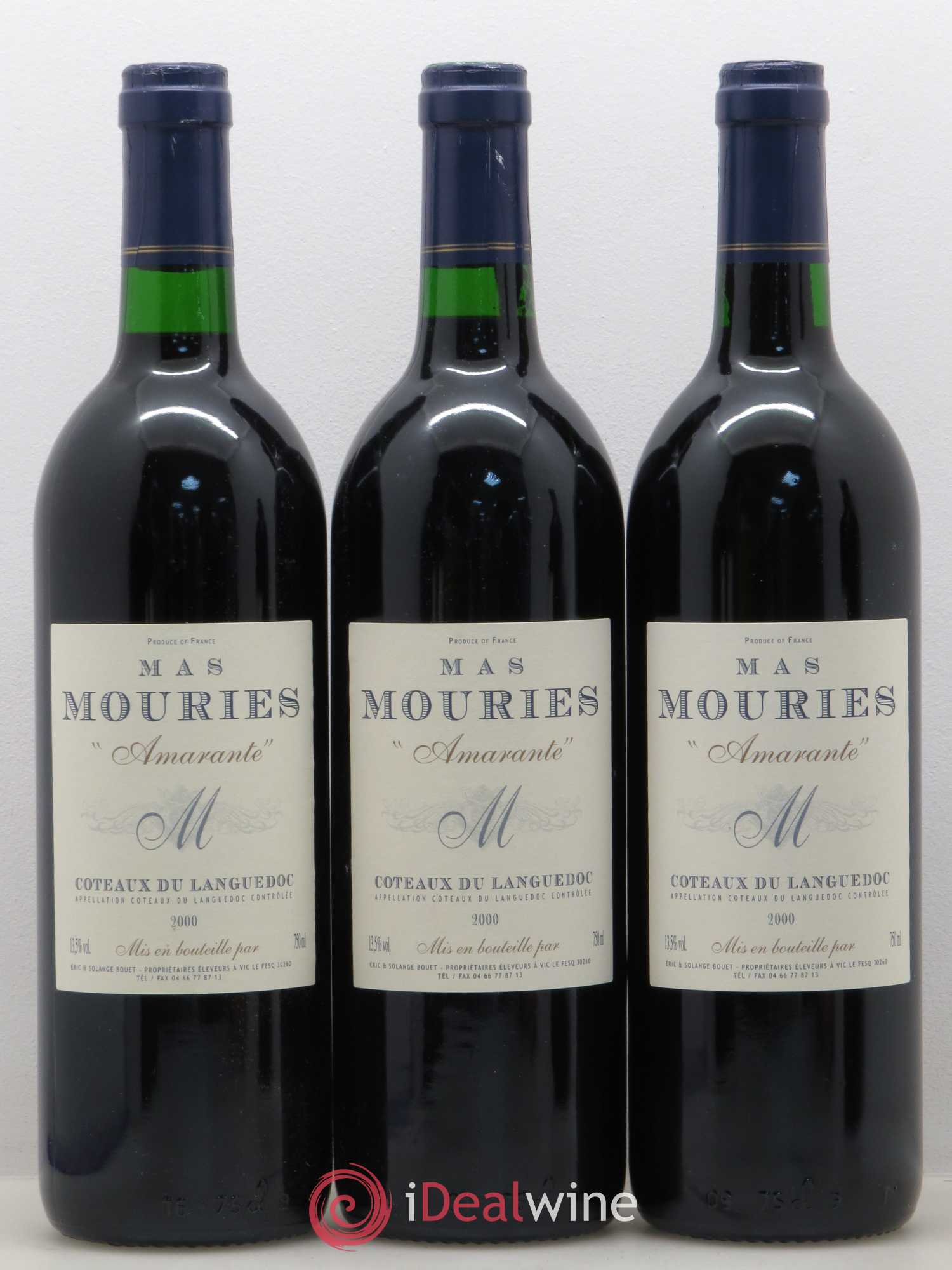 Languedoc Mas Mouriès Amarante (sans prix de réserve) 2000 - Posten von 6 Flaschen - 2