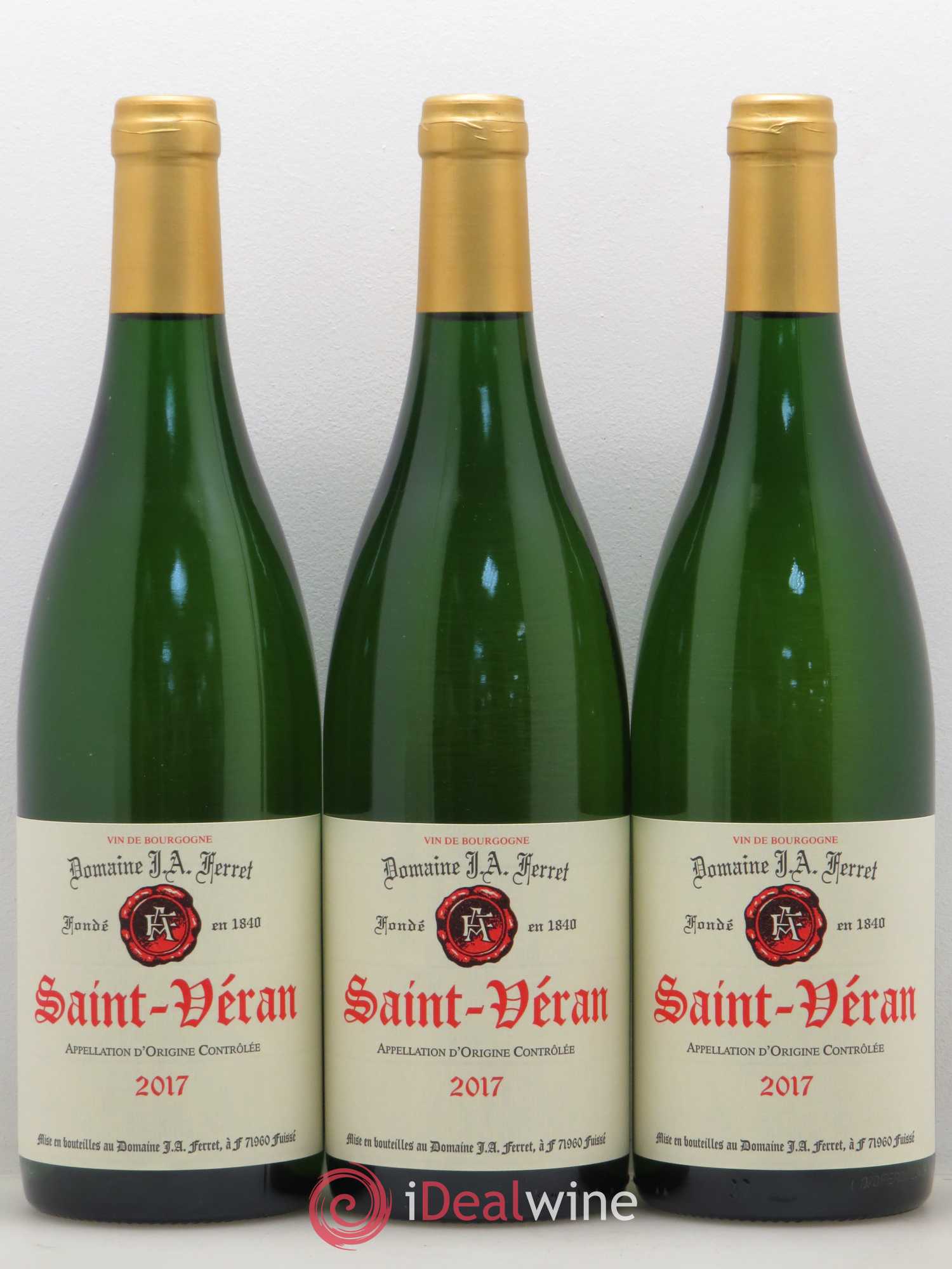 Saint-Véran J.A. Ferret (Domaine) (sans prix de réserve) 2017 - Lot de 3 bouteilles - 0