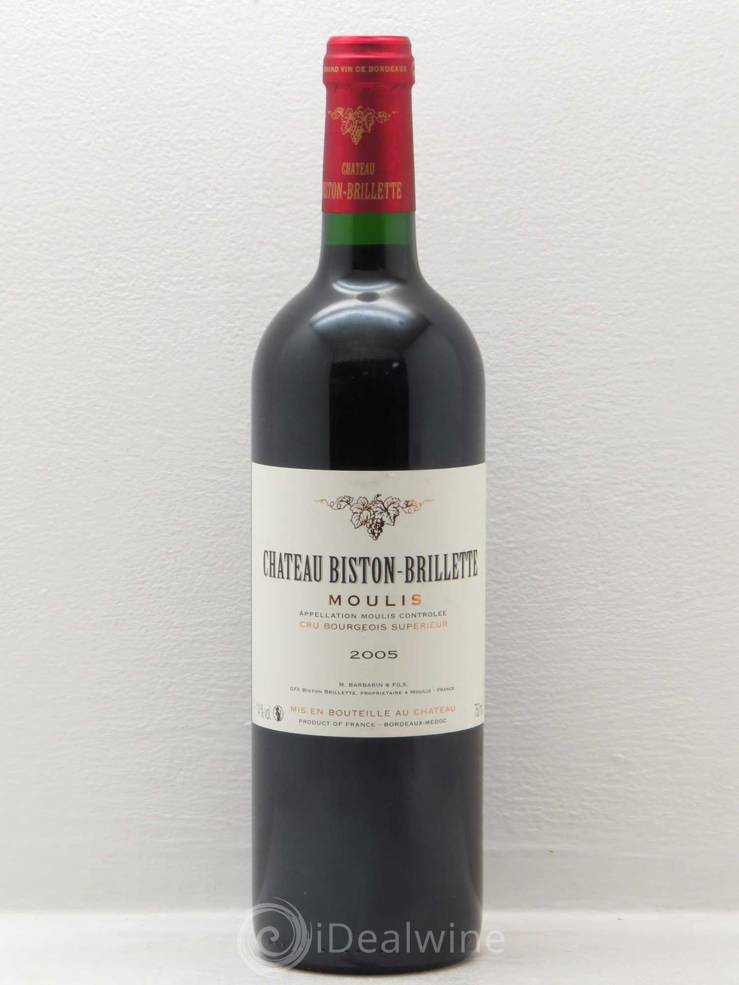 Château Biston Brillette (sans prix de réserve) 2005 - Lot de 1 bouteille - 0