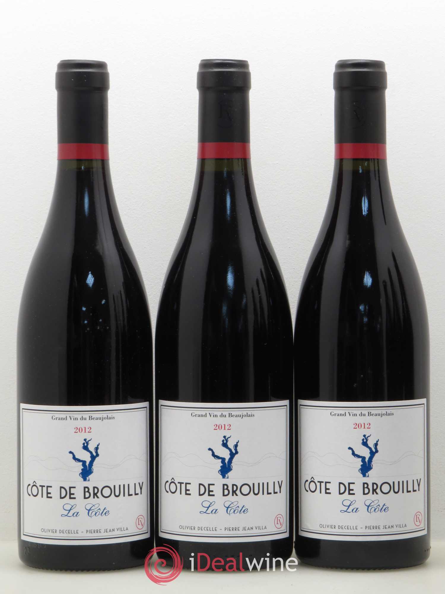 Côte de Brouilly Decelle-Villa La Côte (sans prix de réserve) 2012 - Posten von 6 Flaschen - 1