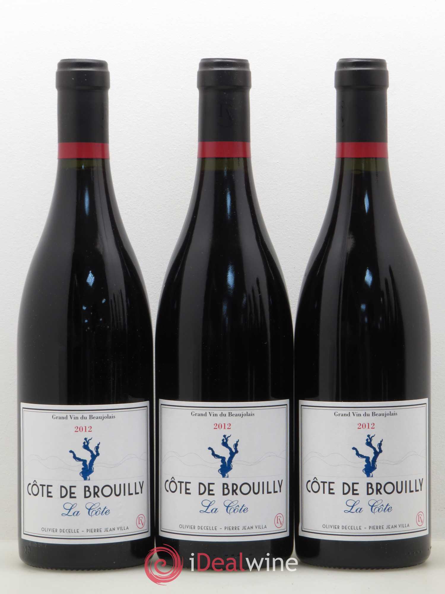 Côte de Brouilly Decelle-Villa La Côte (sans prix de réserve) 2012 - Posten von 6 Flaschen - 2
