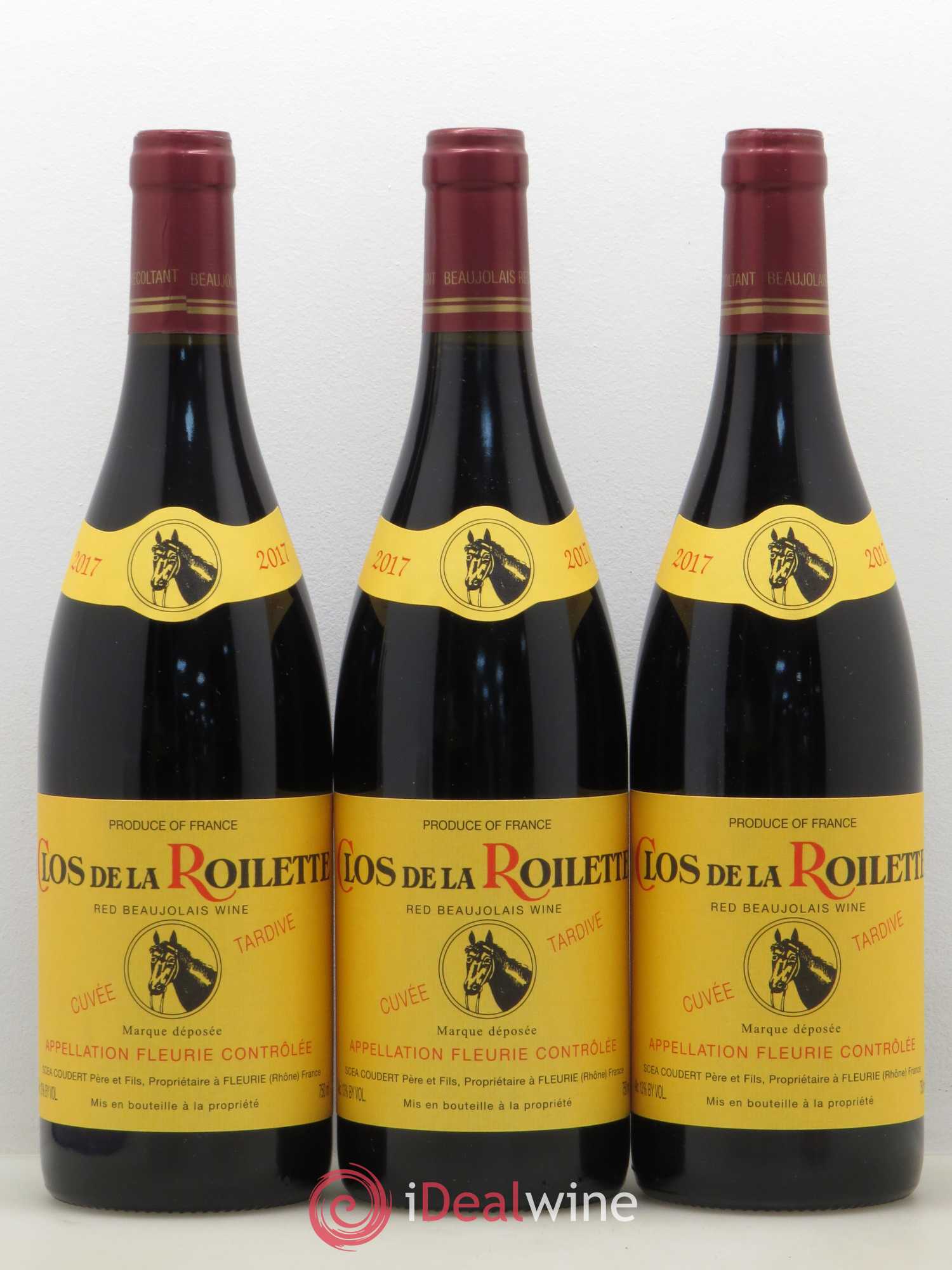Fleurie Cuvée Tardive Clos de la Roilette 2017 - Lot de 3 bouteilles - 0