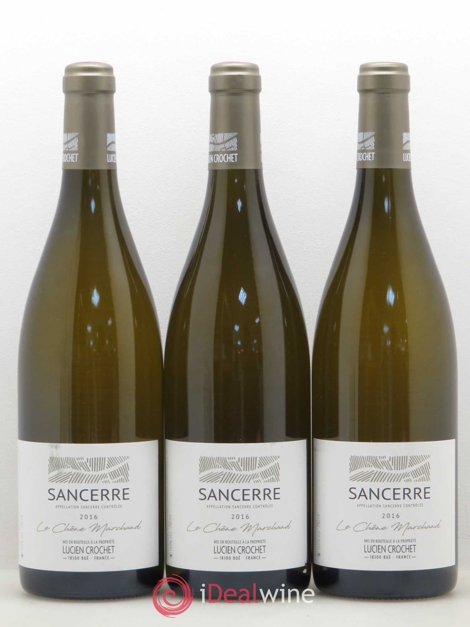 Sancerre Le Chêne Marchand Lucien Crochet (sans prix de réserve) 2016 - Lot de 3 bouteilles - 0