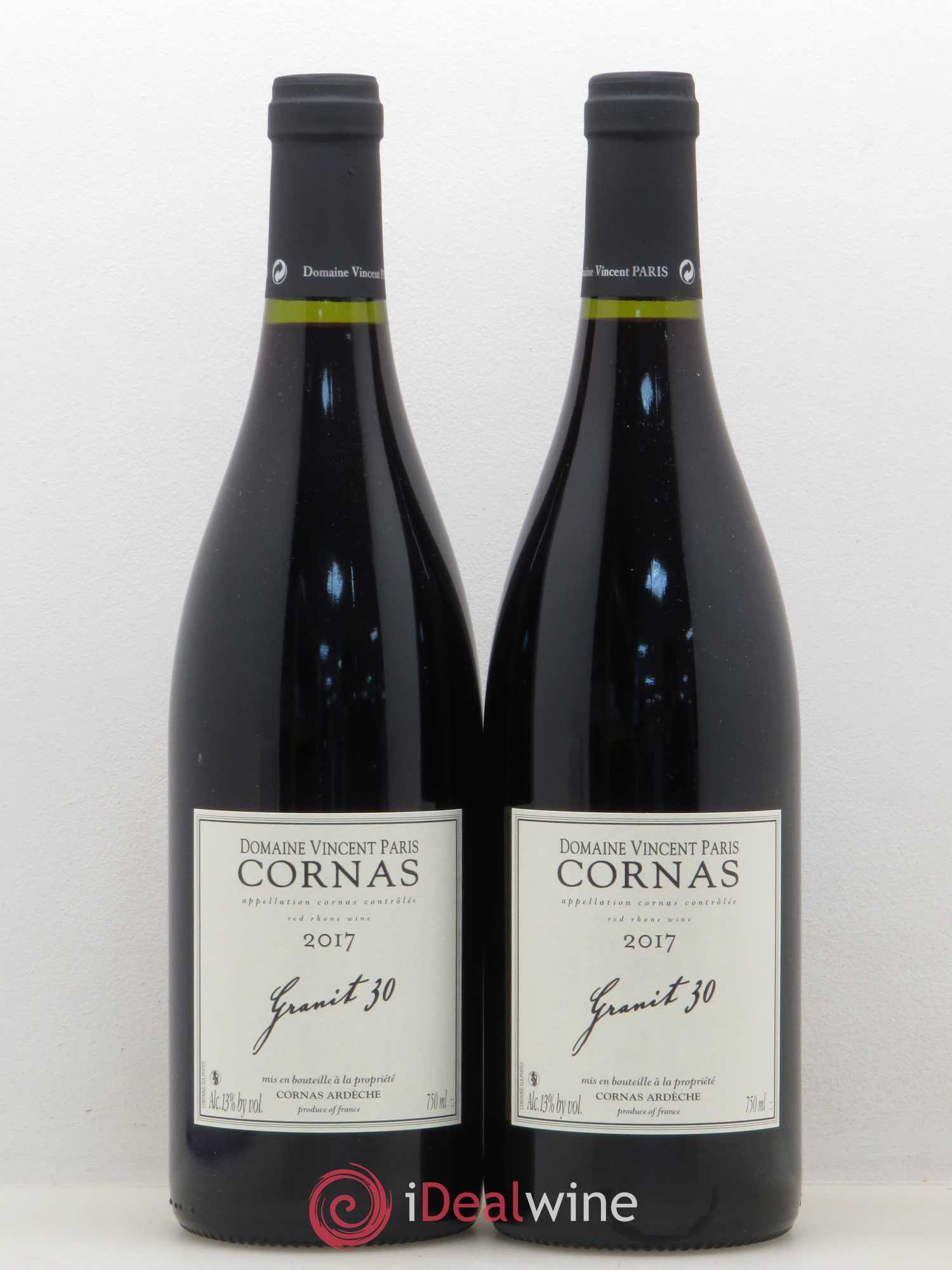 Cornas Granit 30 Vincent Paris 2017 - Lot de 2 bouteilles - 0