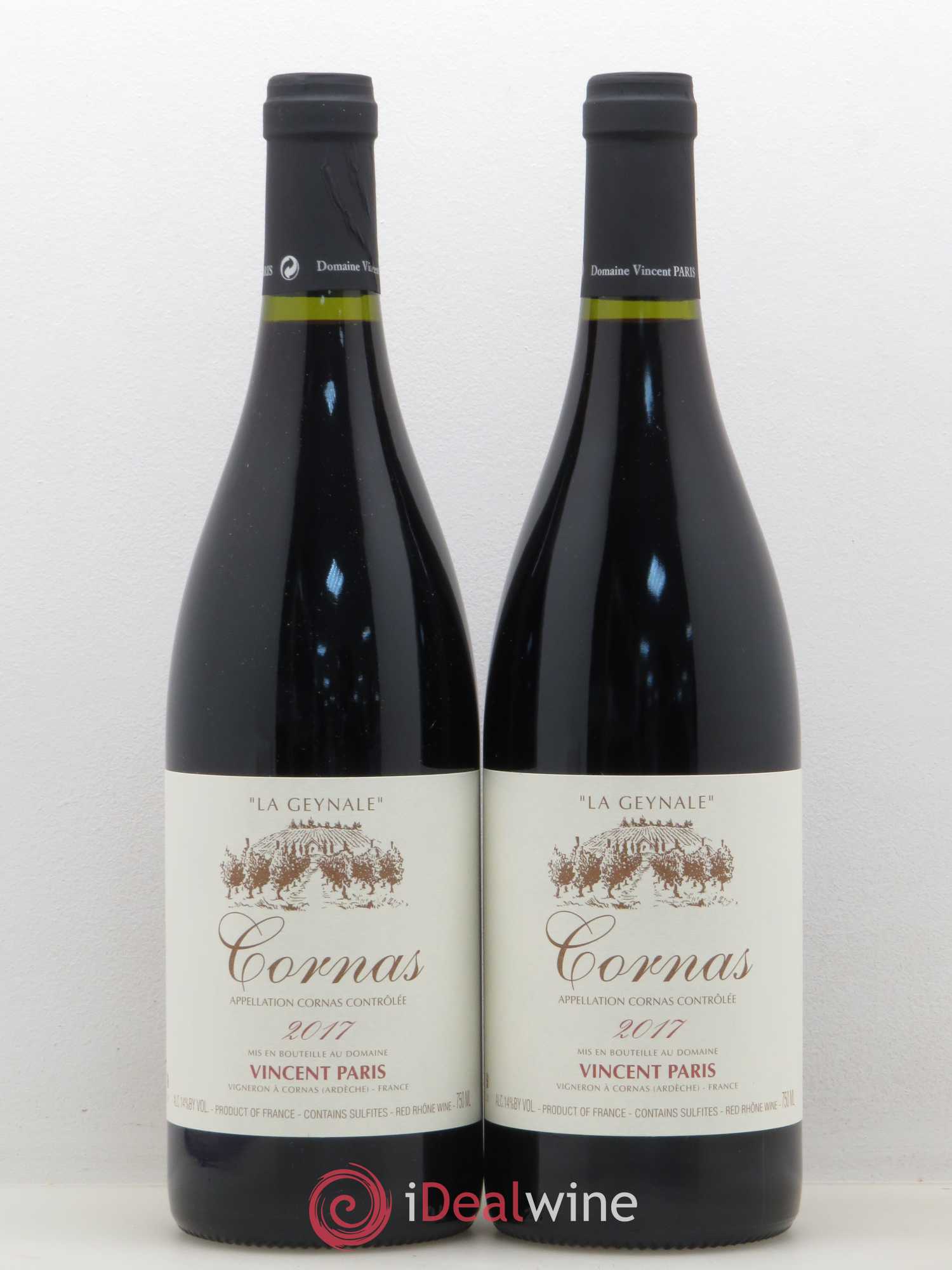 Cornas La Geynale Vincent Paris 2017 - Lot de 2 bouteilles - 0