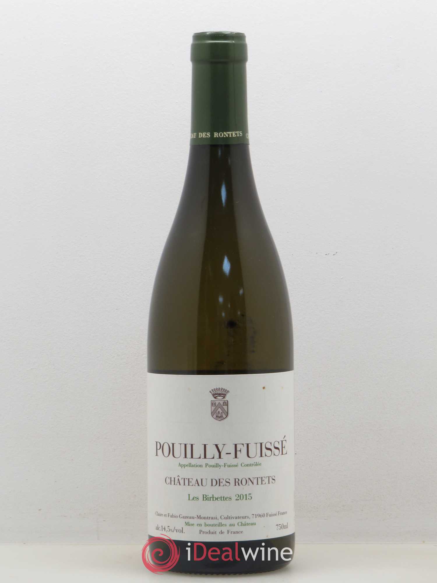 Pouilly-Fuissé Les Birbettes Château des Rontets 2015 - Lot de 1 bouteille - 0