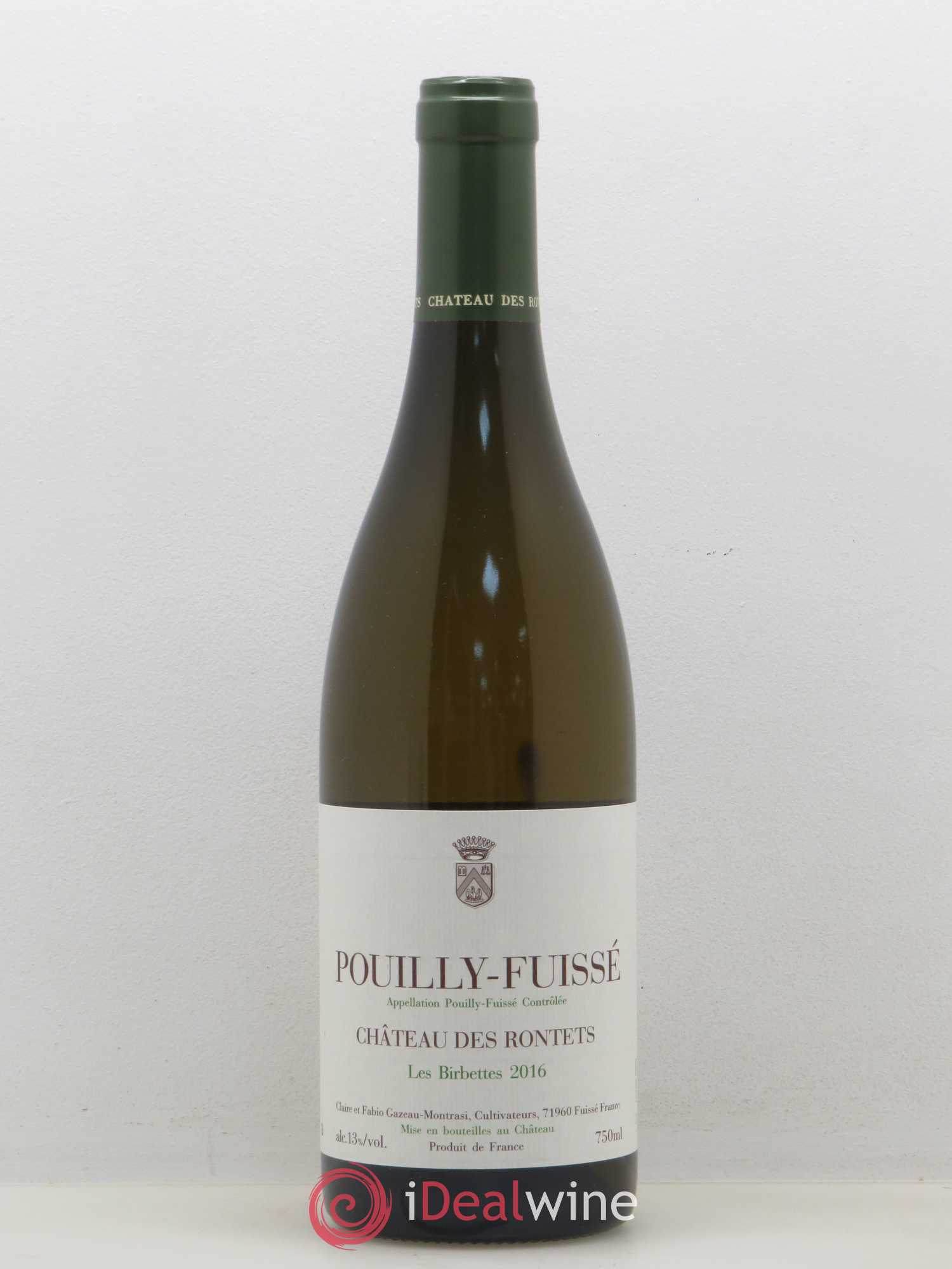 Pouilly-Fuissé Les Birbettes Château des Rontets 2016 - Posten von 1 Flasche - 0
