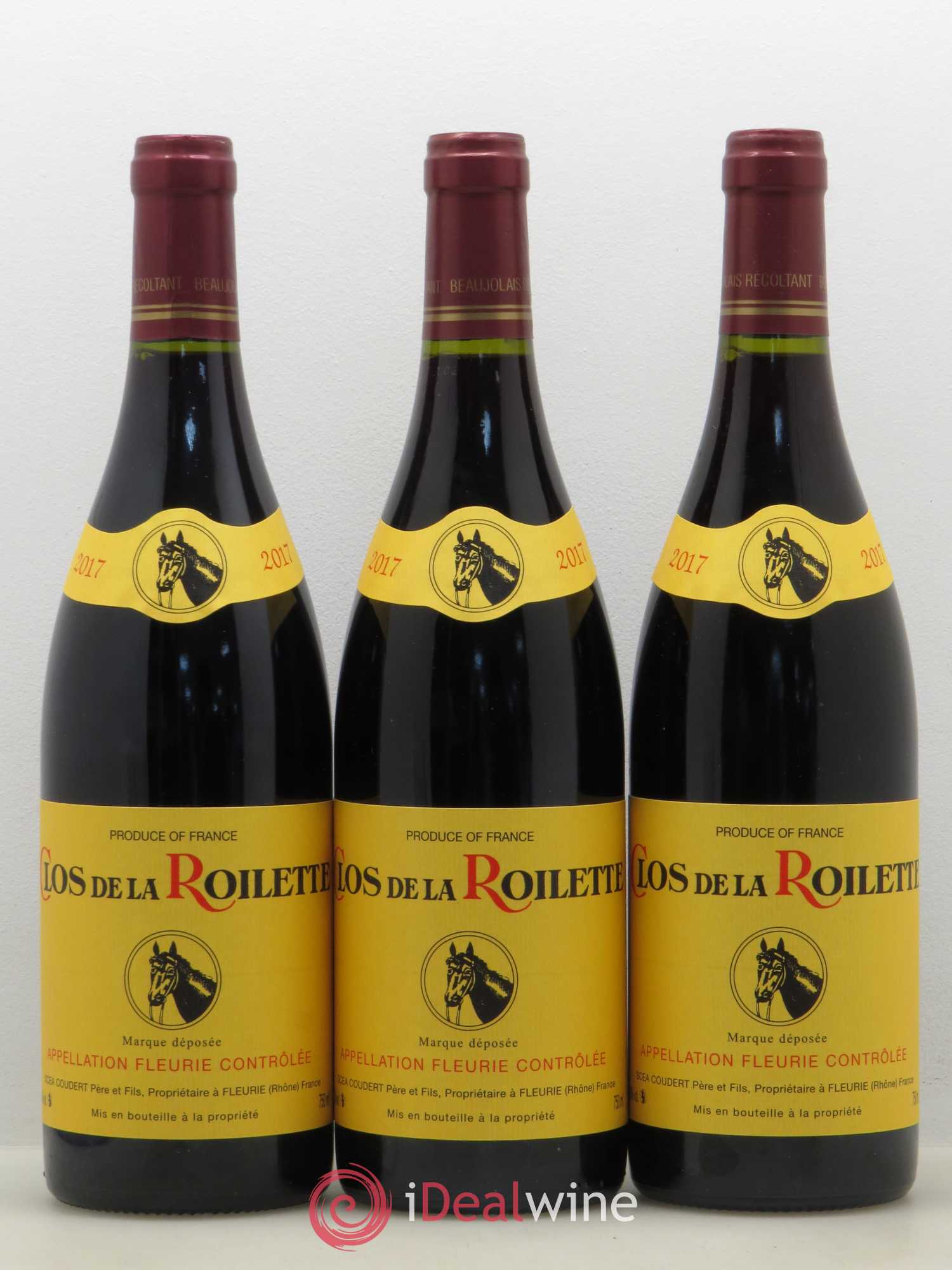Fleurie Clos de la Roilette (sans prix de réserve) 2017 - Posten von 3 Flaschen - 0