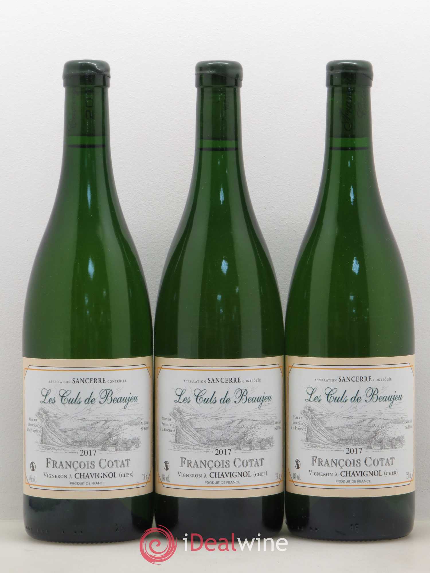 Sancerre Les Culs de Beaujeu François Cotat 2017 - Lot de 3 bouteilles - 0