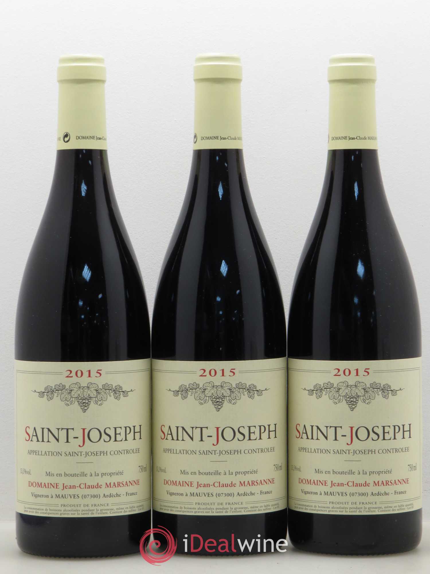 Saint-Joseph Jean-Claude Marsanne (Domaine) 2015 - Lot de 3 bouteilles - 0