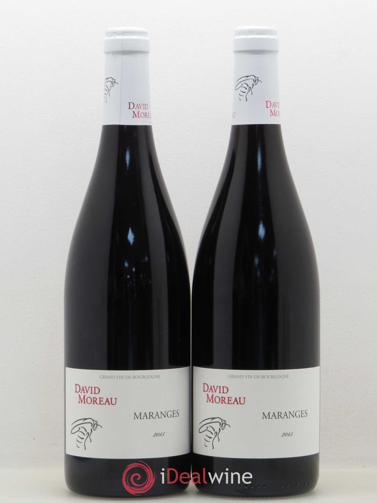 Maranges David Moreau (sans prix de réserve) 2015 - Posten von 2 Flaschen - 0