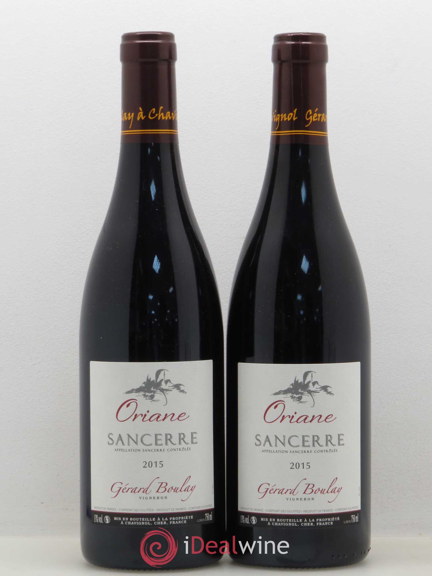 Sancerre Oriane Gérard Boulay 2015 - Lot de 2 bouteilles - 0