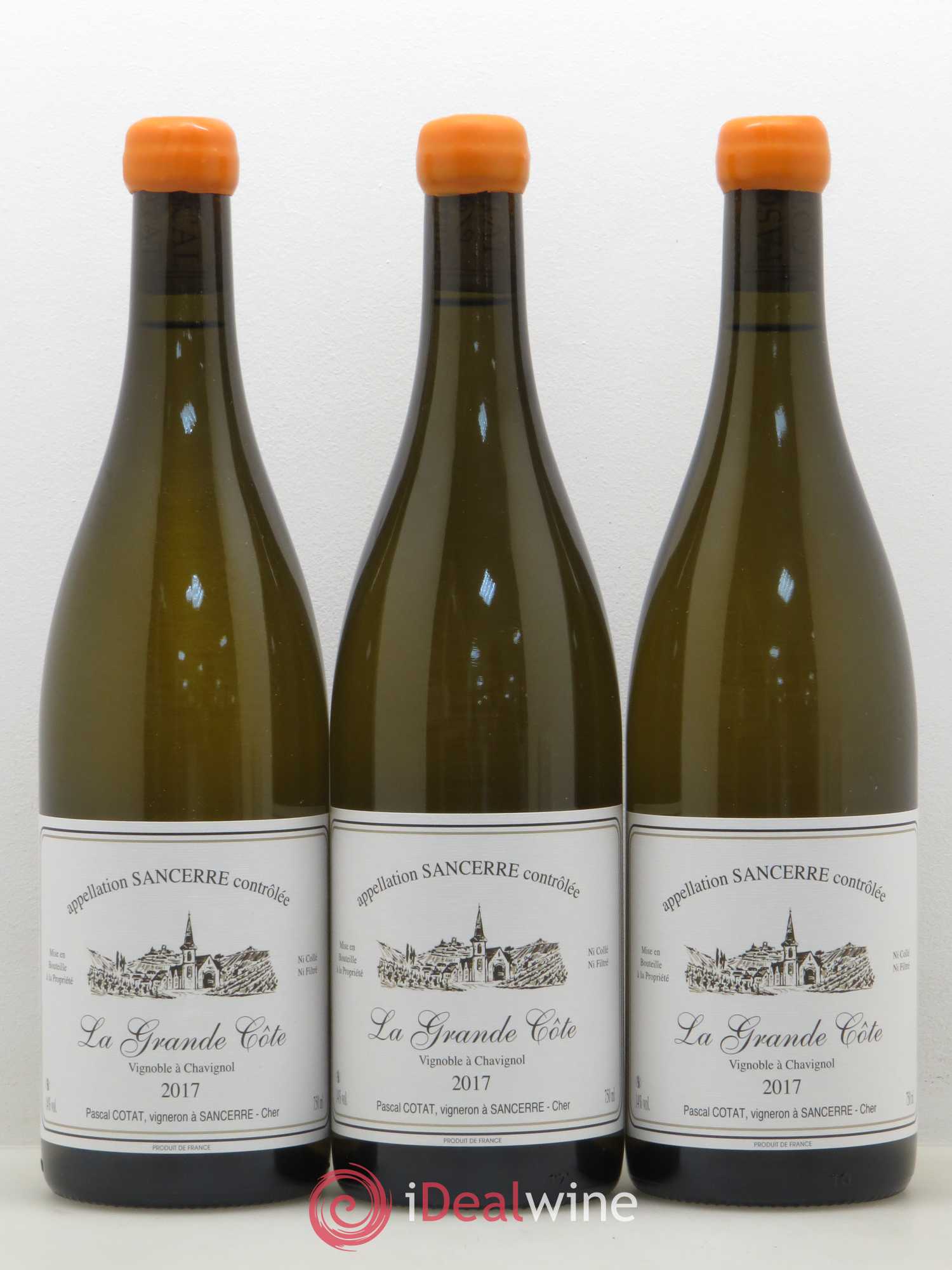 Sancerre La Grande Côte Pascal Cotat (sans prix de réserve) 2017 - Lot de 3 bouteilles - 0