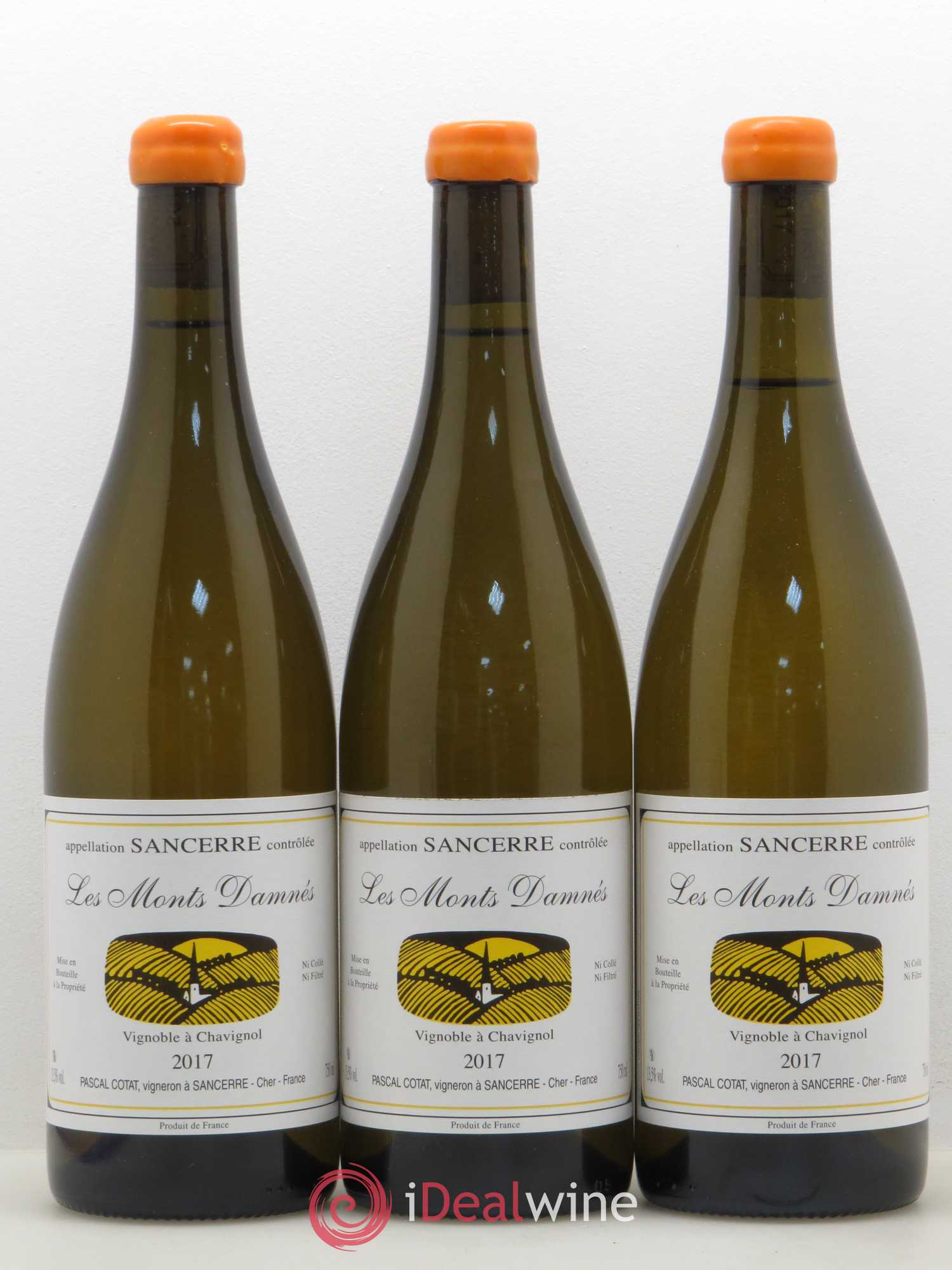 Sancerre Les Monts Damnés Pascal Cotat (sans prix de réserve) 2017 - Lot de 3 bouteilles - 0