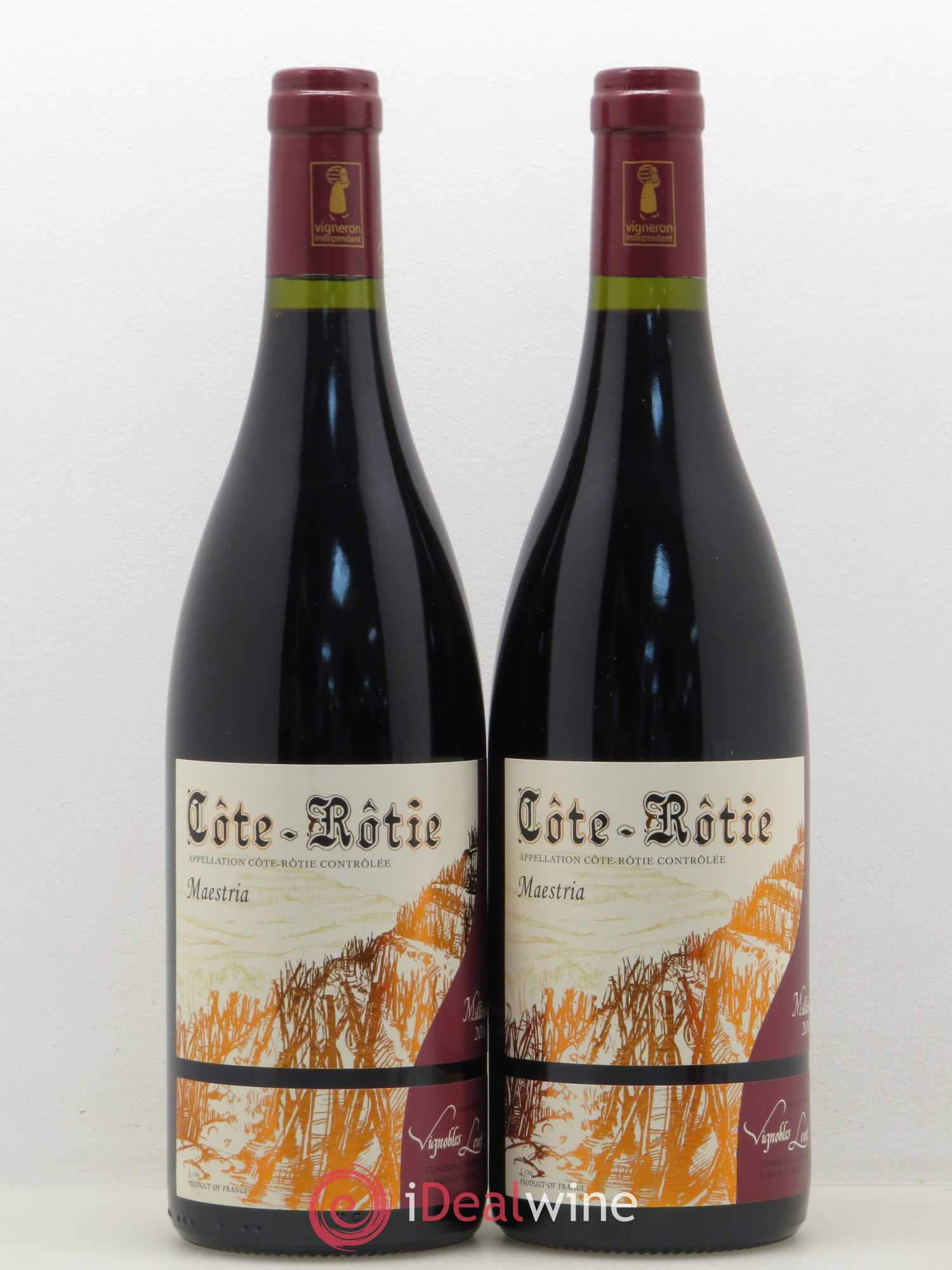 Côte-Rôtie Maestria Vignobles Levet 2016 - Lot de 2 bouteilles - 0