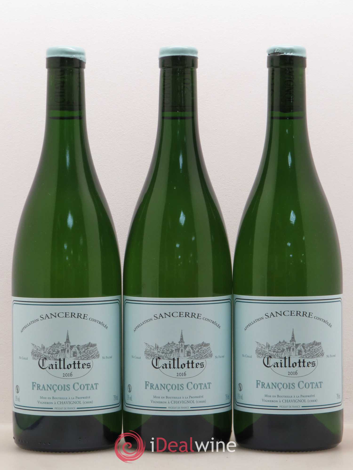 Sancerre Les Caillottes François Cotat (sans prix de réserve) 2016 - Lot de 3 bouteilles - 0