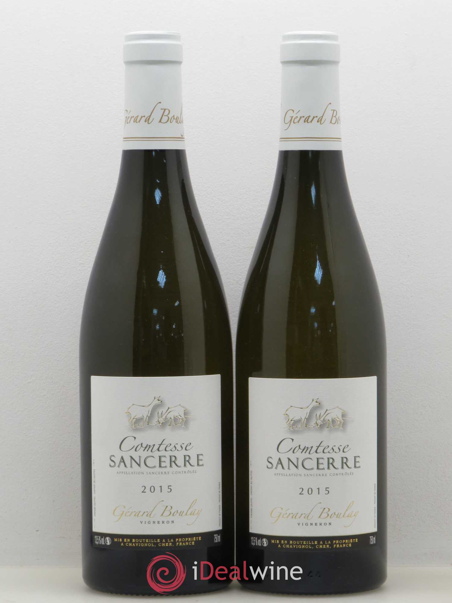 Sancerre Comtesse Gérard Boulay (sans prix de réserve) 2015 - Lot de 2 bouteilles - 0