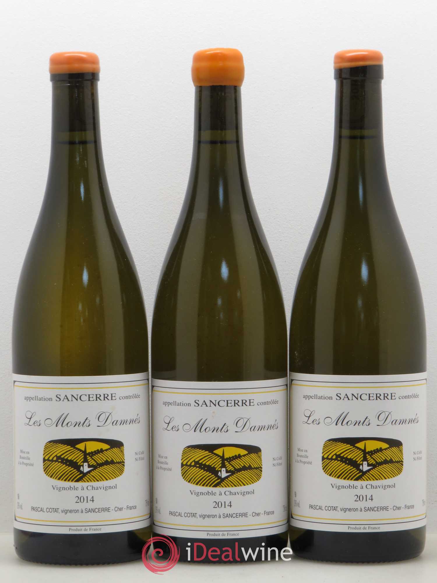 Sancerre Les Monts Damnés Pascal Cotat (sans prix de réserve) 2014 - Lot de 3 bouteilles - 0