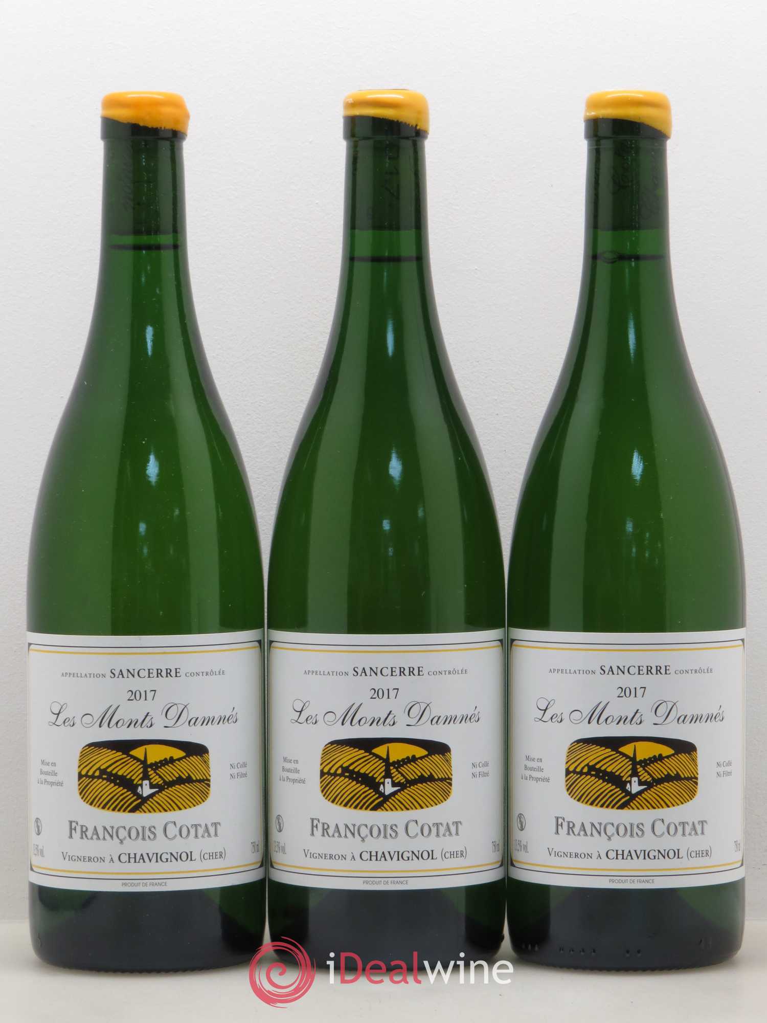 Sancerre Les Monts Damnés François Cotat 2017 - Lot de 3 bouteilles - 0
