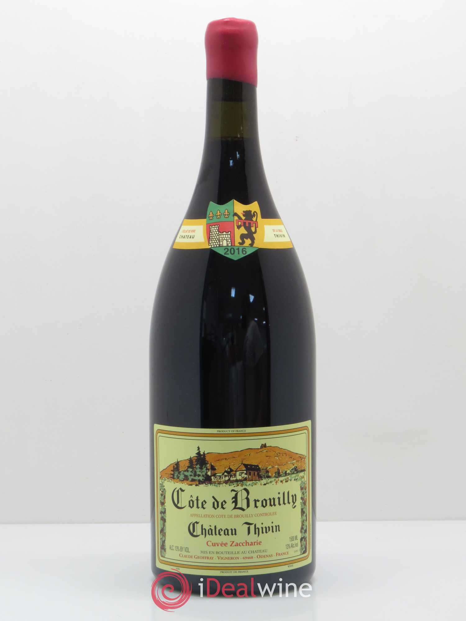 Côte de Brouilly Cuvée Zaccharie Château Thivin 2016 - Lot de 1 magnum - 0
