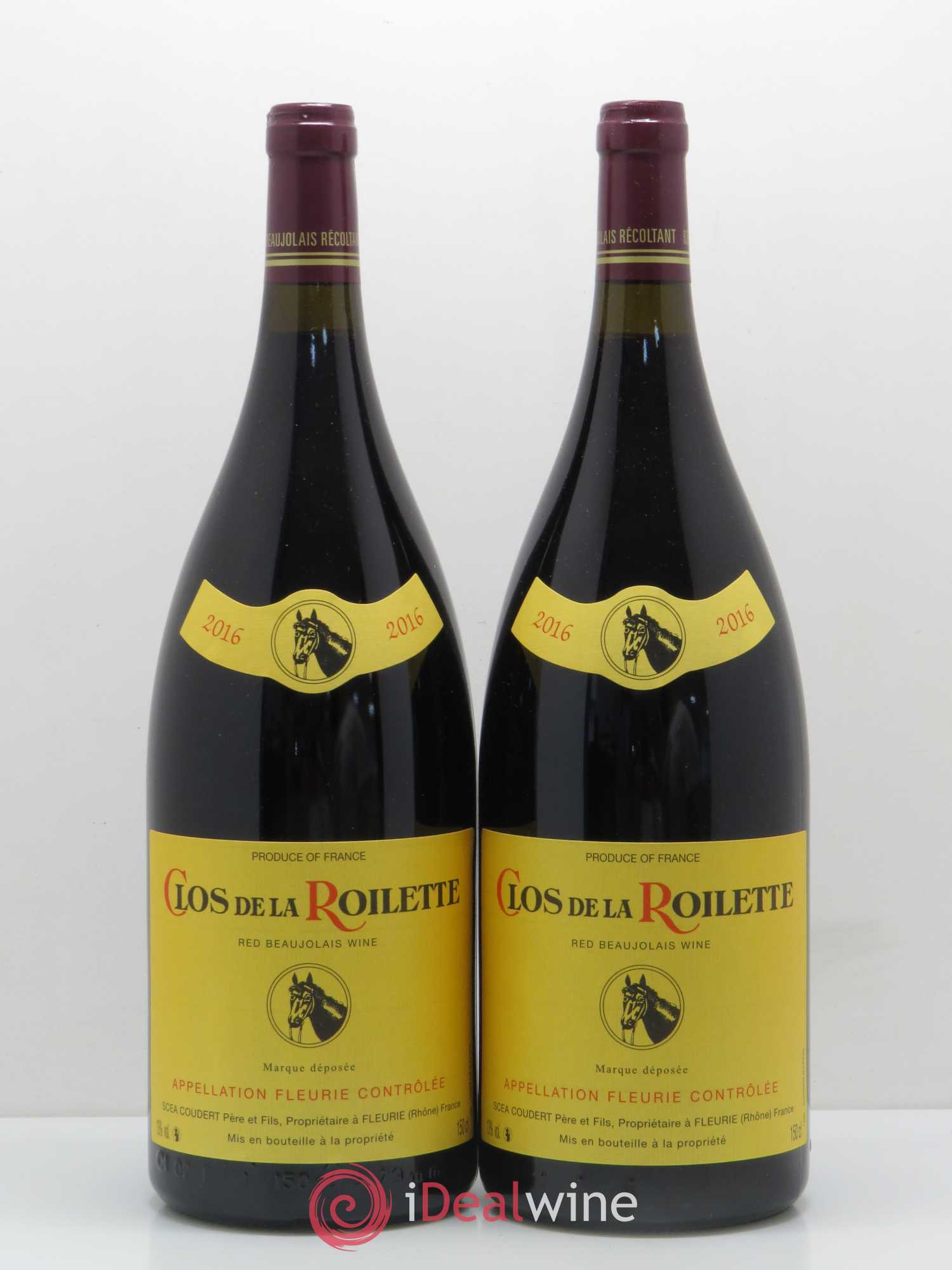 Fleurie Clos de la Roilette (sans prix de réserve) 2016 - Posten von 2 Magnum - 0
