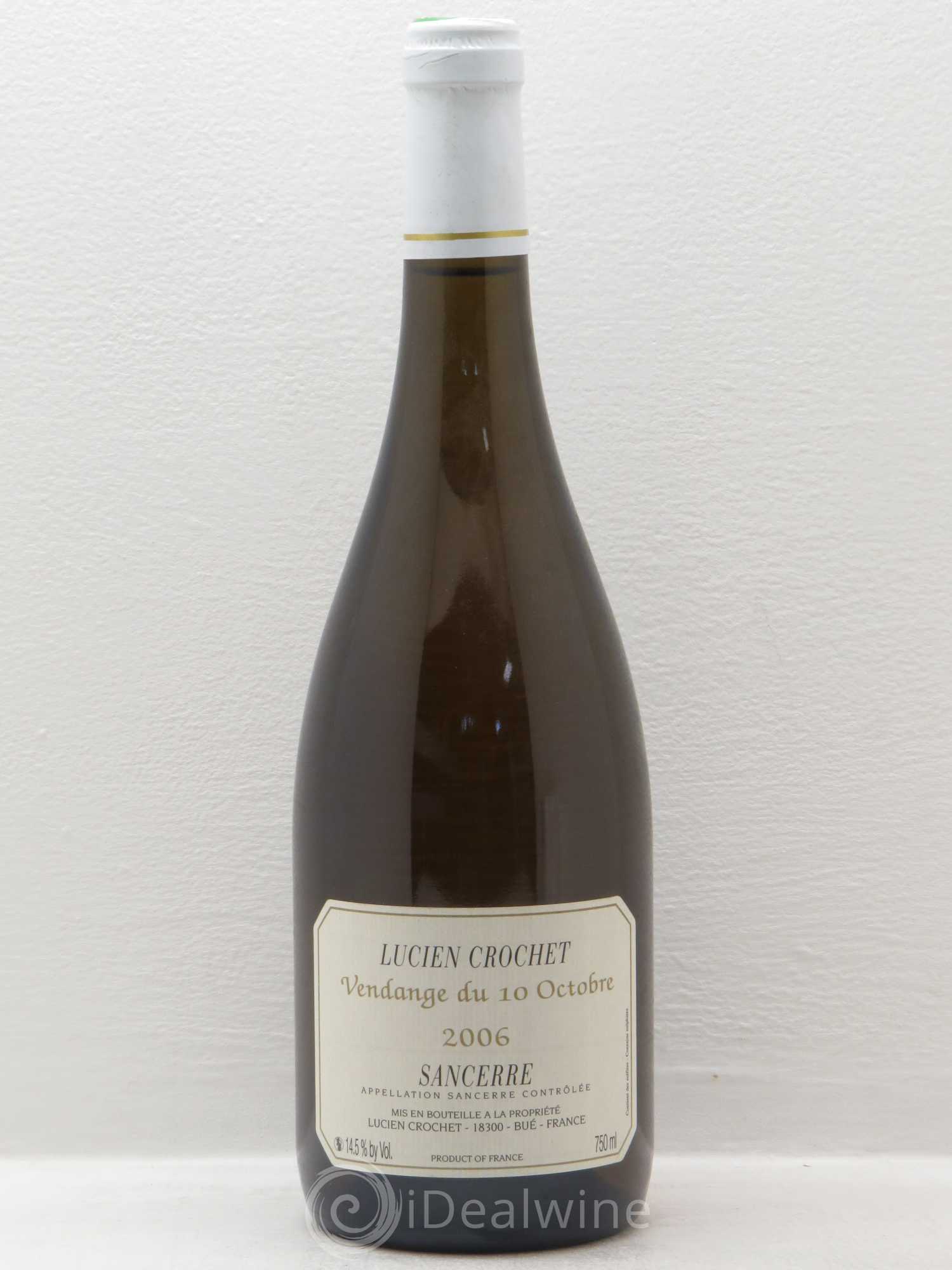 Sancerre Vendange du 10 octobre LUcien Crochet 2006 - Posten von 1 Flasche - 0