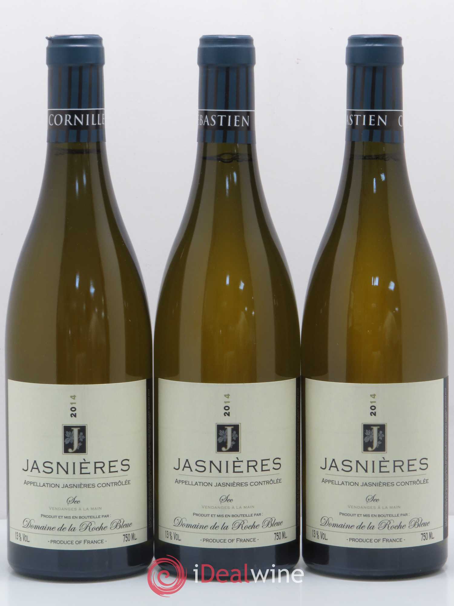 Jasnières Domaine de la Roche Bleue (sans prix de réserve) 2014 - Posten von 3 Flaschen - 0