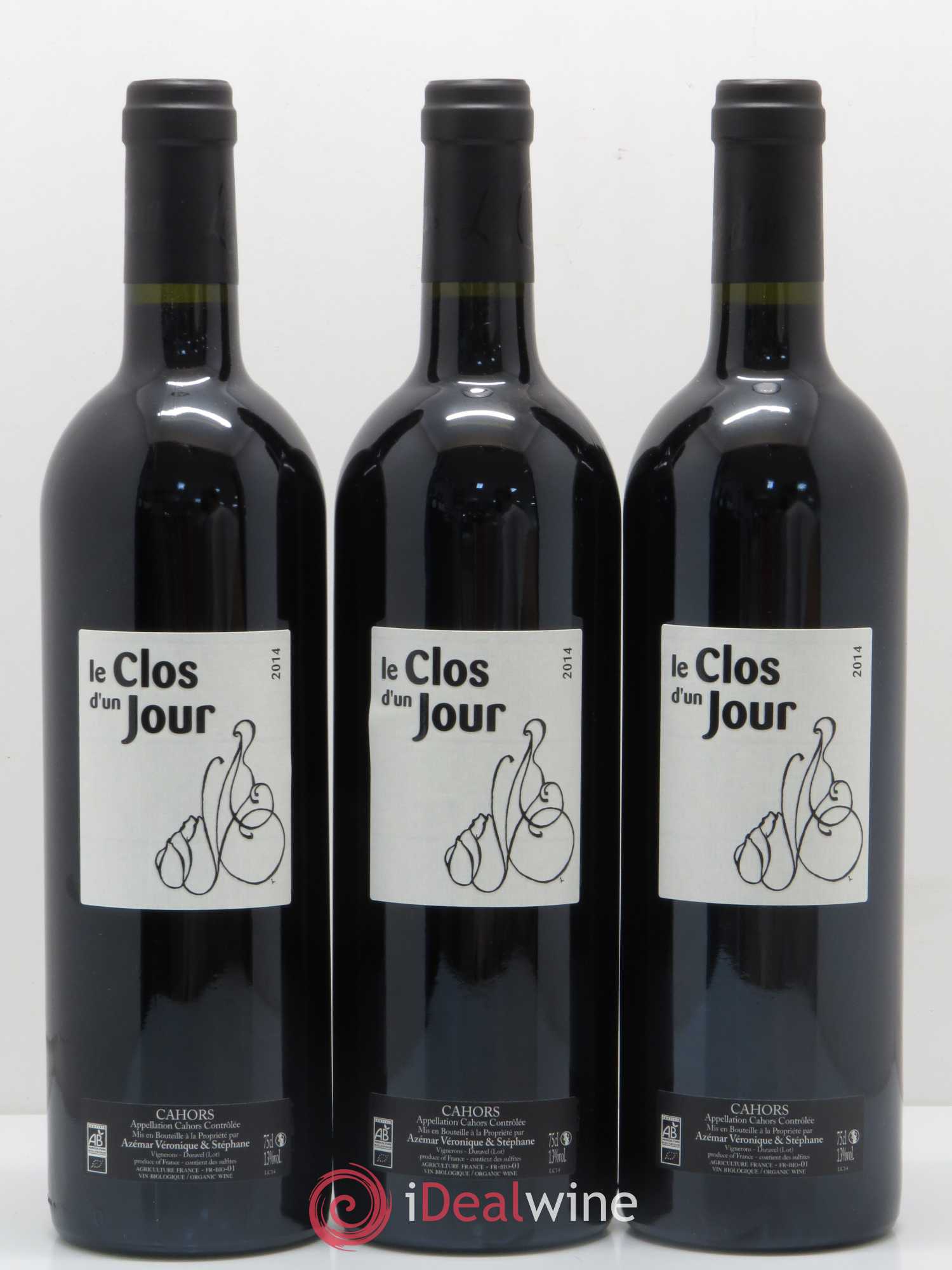 Cahors Le clos d'un jour (sans prix de réserve) 2014 - Posten von 6 Flaschen - 1