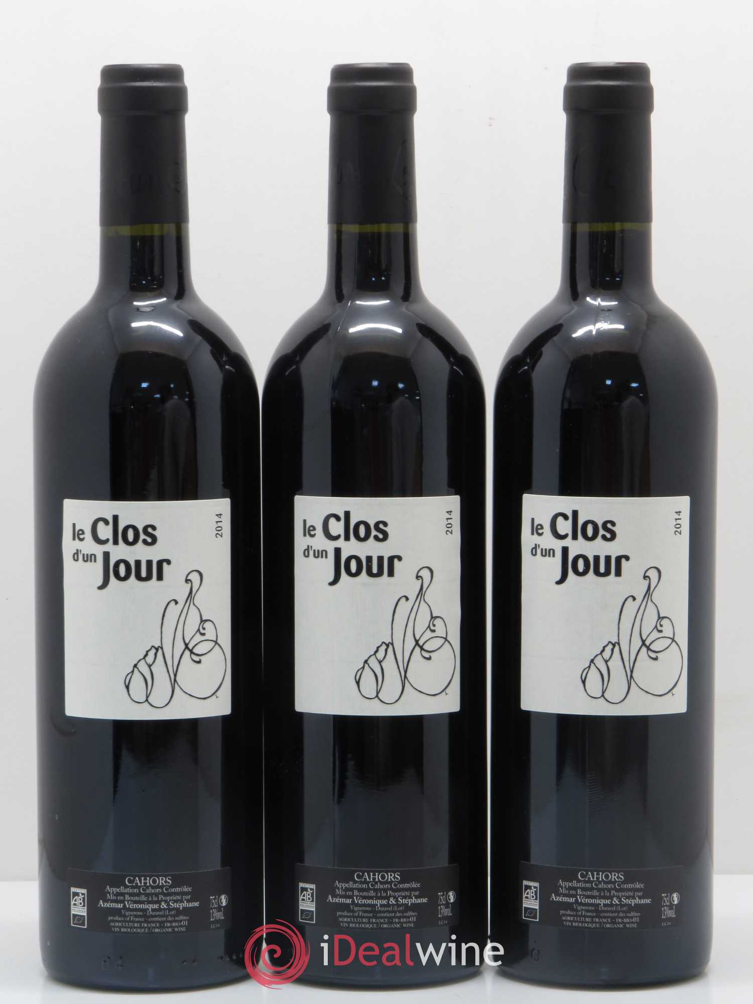 Cahors Le clos d'un jour (sans prix de réserve) 2014 - Posten von 6 Flaschen - 2