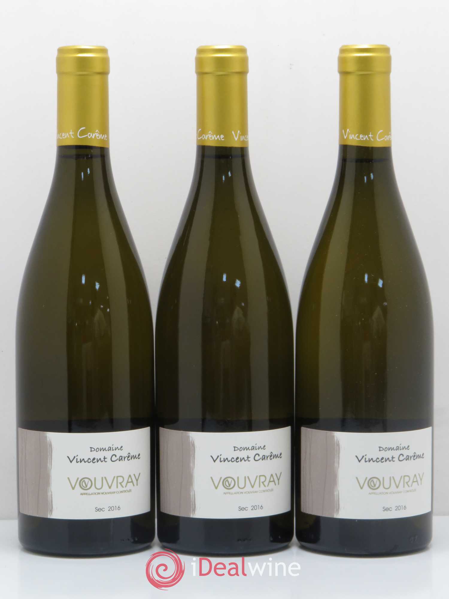 Vouvray Sec Domaine Vincent Carême  (sans prix de réserve) 2016 - Lot de 6 bouteilles - 1
